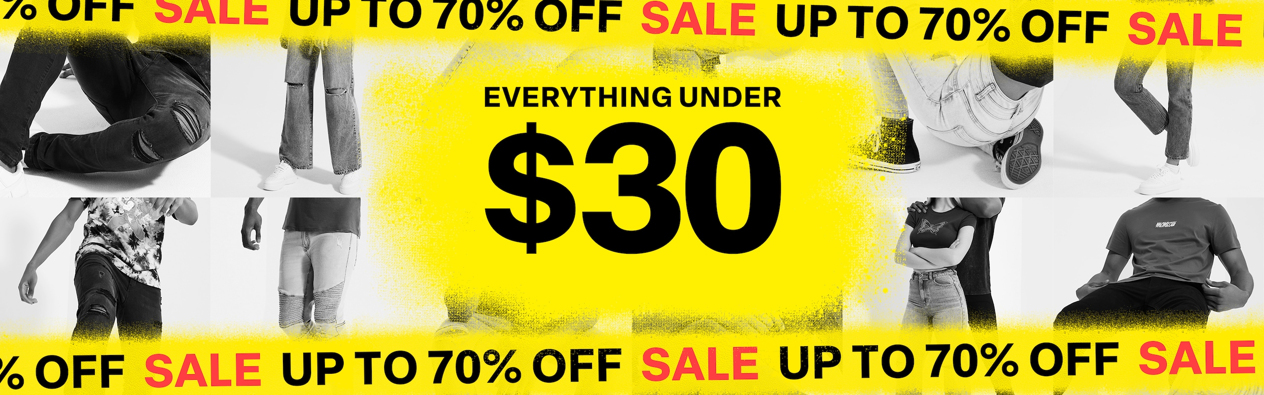 Sale. Everything Under $30. Up To 70% Off