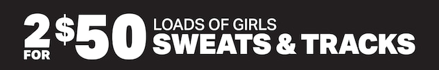 2 For $50 Loads Of Girls Sweats & Tracks