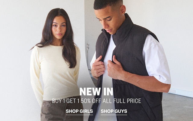 New In. Buy 1 Get 1 50% Off All Full Price