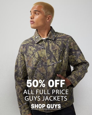 50% Off All Full Price Guys Jackets