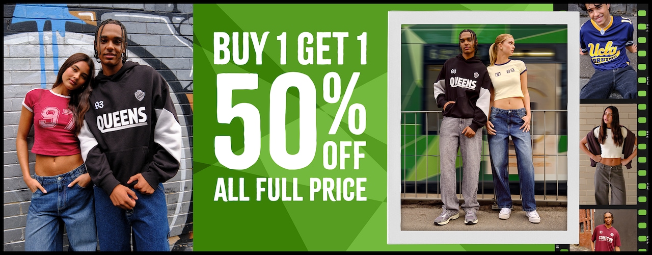 Buy 1 Get 1 50% Off All Full Price