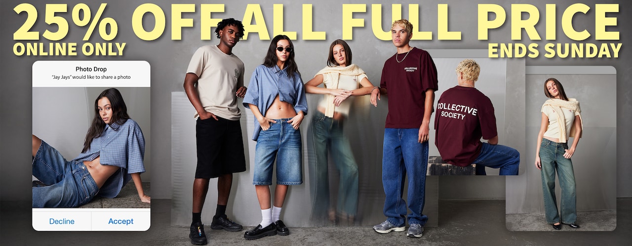 25% Off All Full Price. Online Only. Ends Sunday