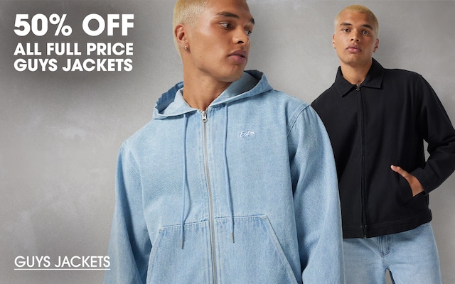 50% Off All Full Price Guys Jackets