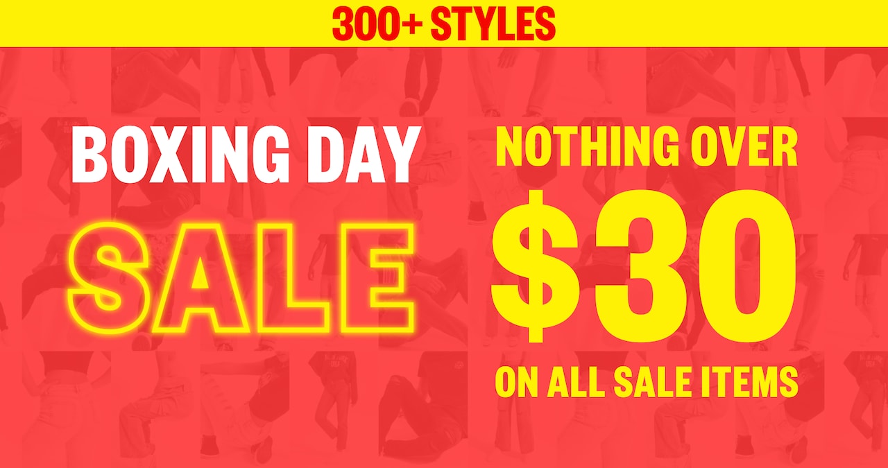 Nothing Over $30 On All Sale Items.