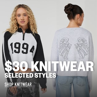 $30 Knitwear selected styles
