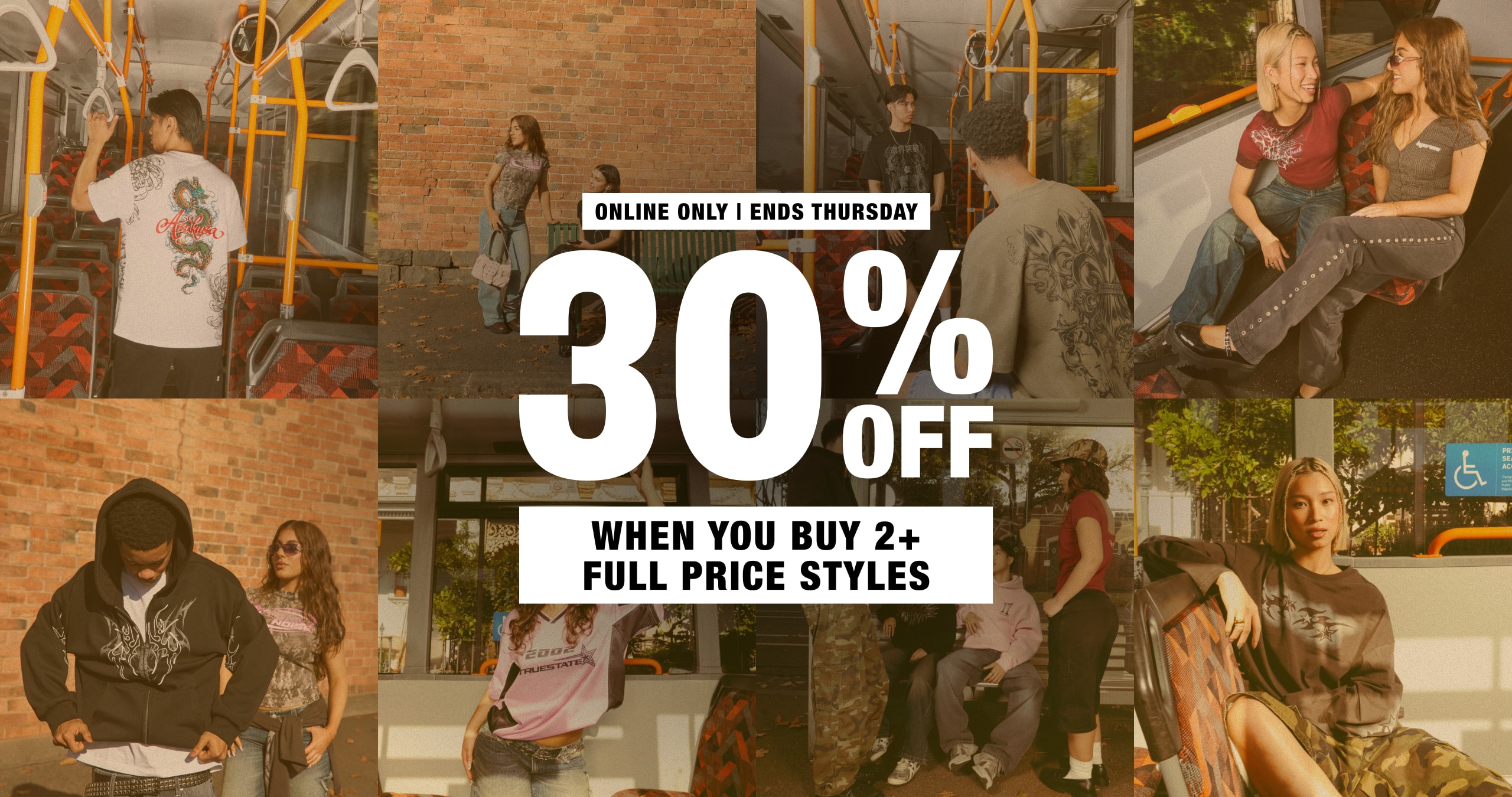 30% Off When You Buy 2+ Full Price Styles. Online Only. Ends Thursday.