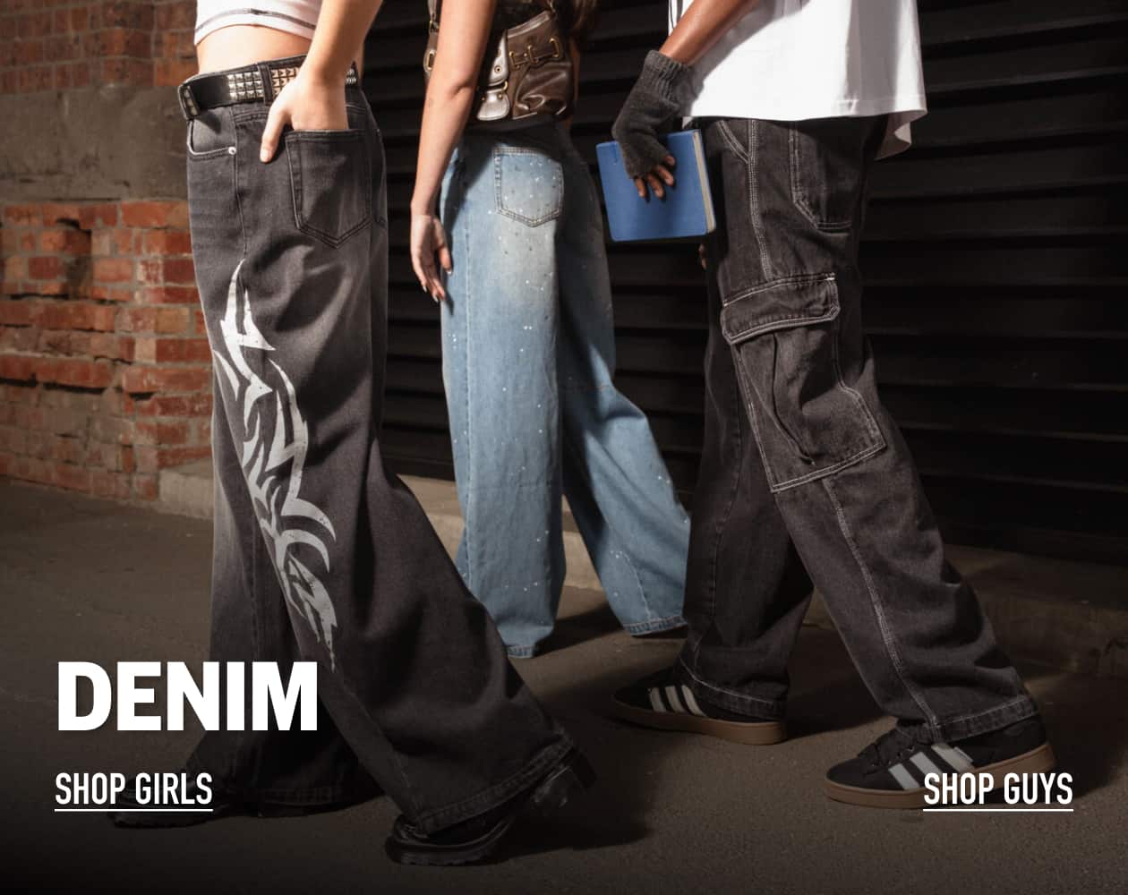 Denim. Shop Girls. Shop Guys