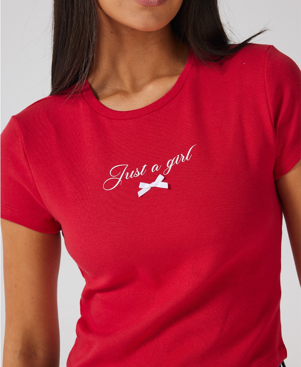Just A Girl Baby Tee