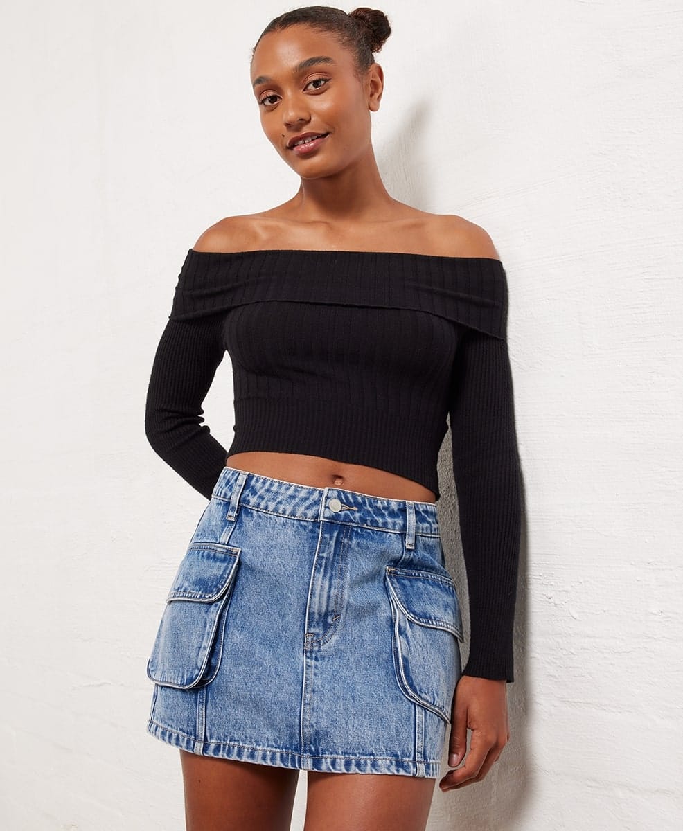 Cargo Denim Mini