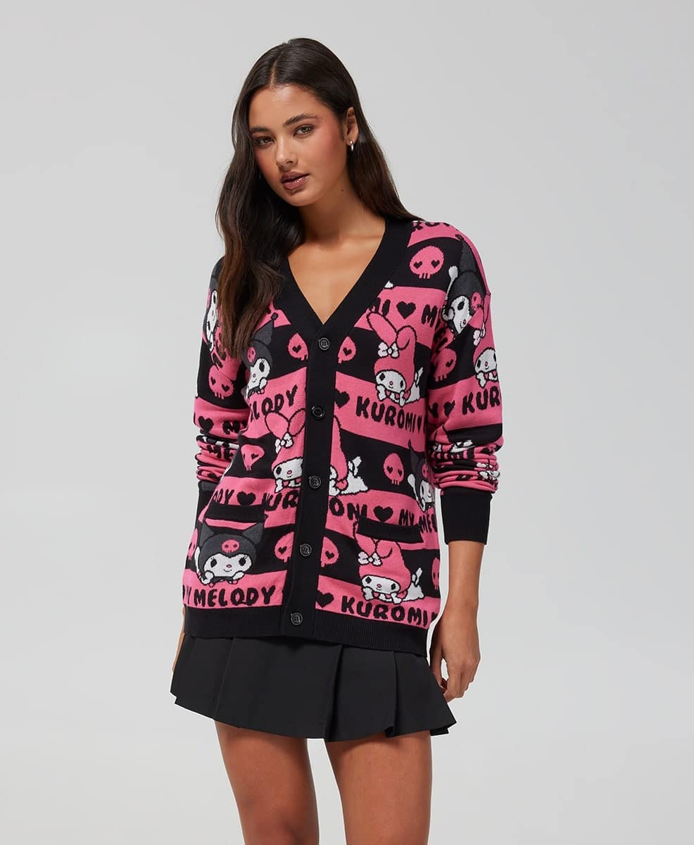 Kuromi & My Melody Cardigan