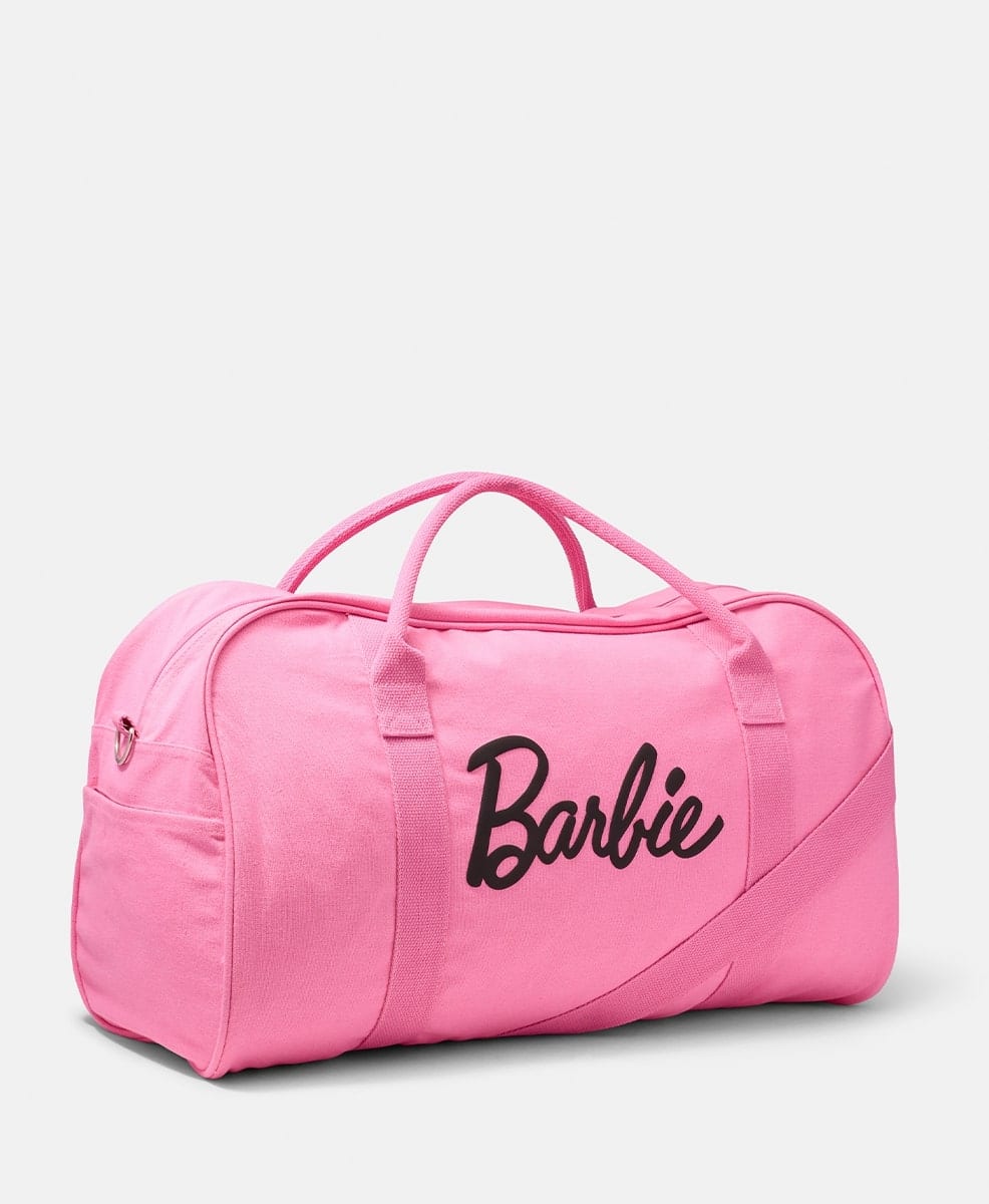 Pink Puff Print Barbie Duffle