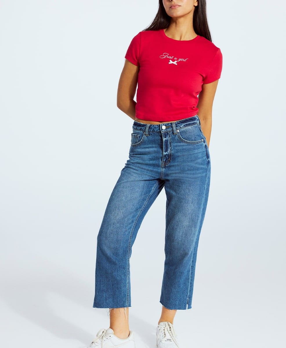 Romi Straight Crop Jeans