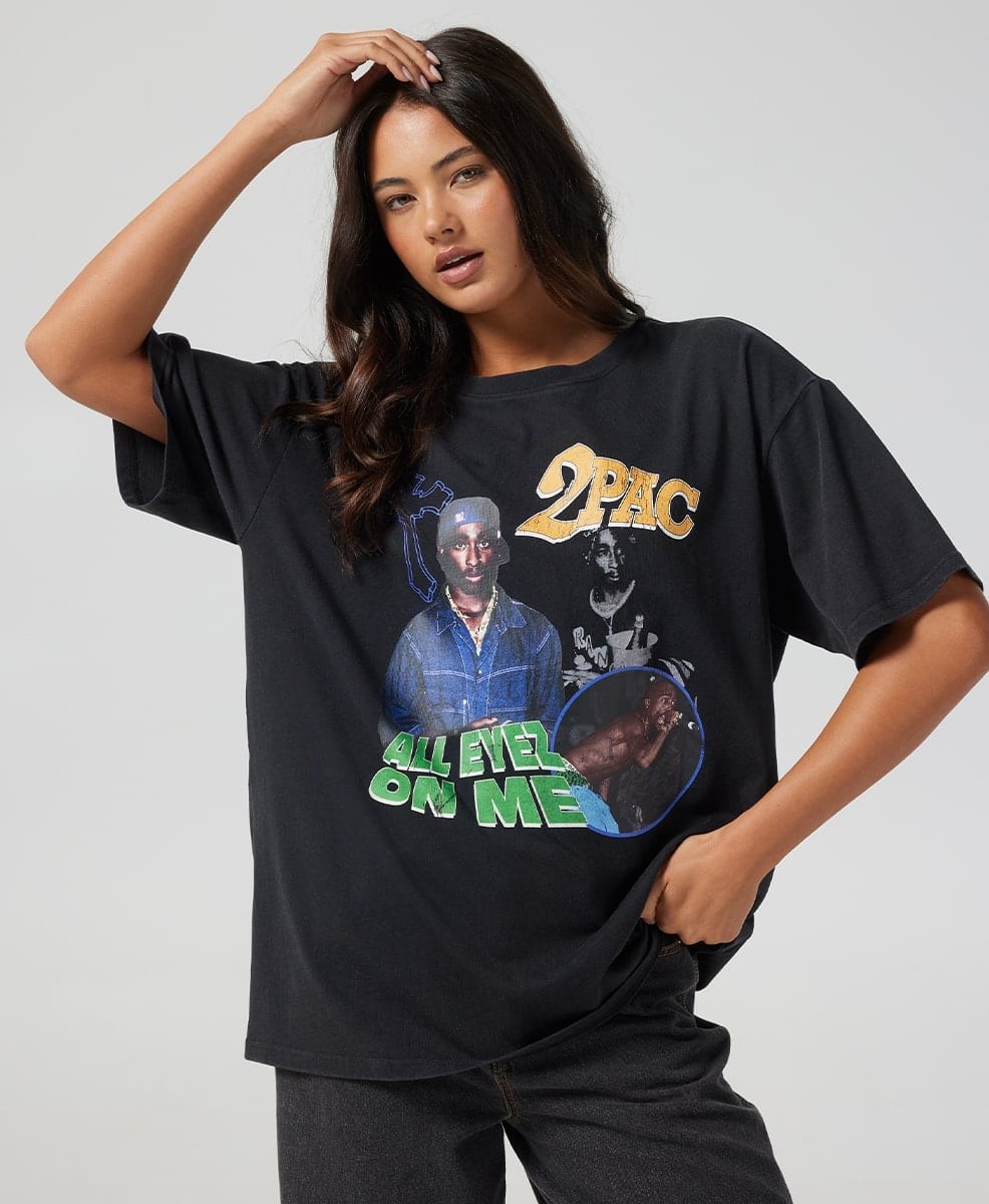 Tupac Airbrush Oversized Tee