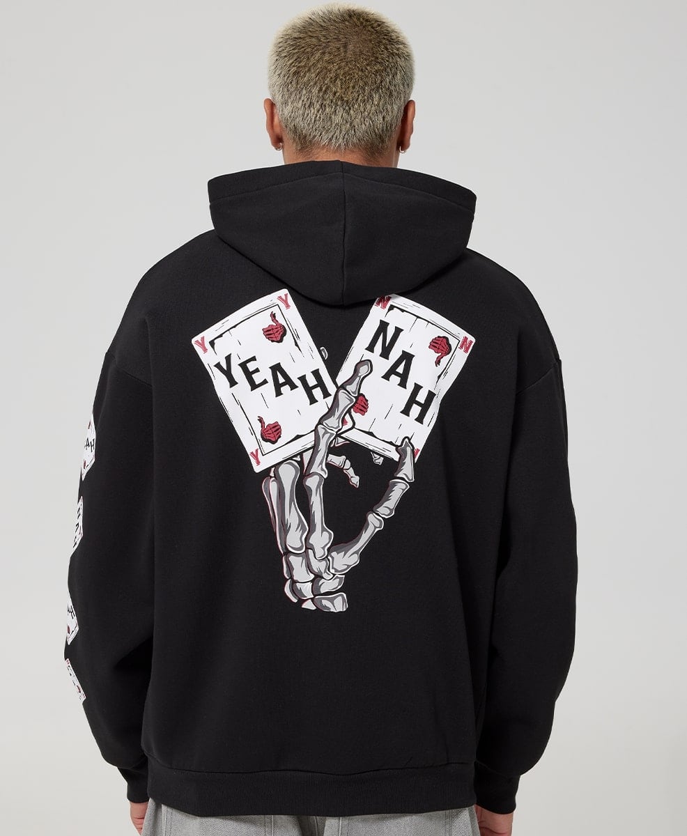 Slogan Yeah Nah Cards Hoodie
