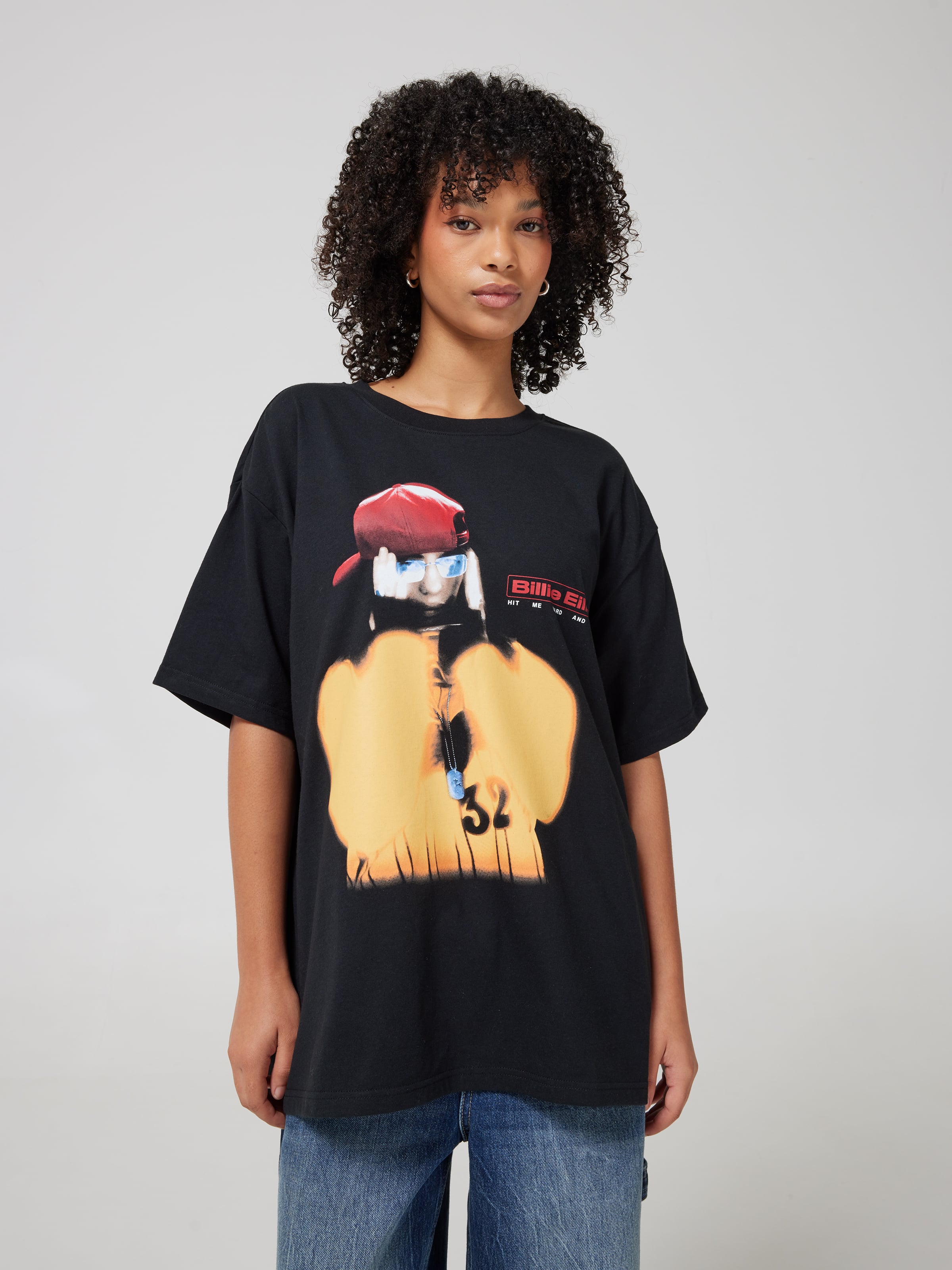 W Music Billie Blur Os Tee