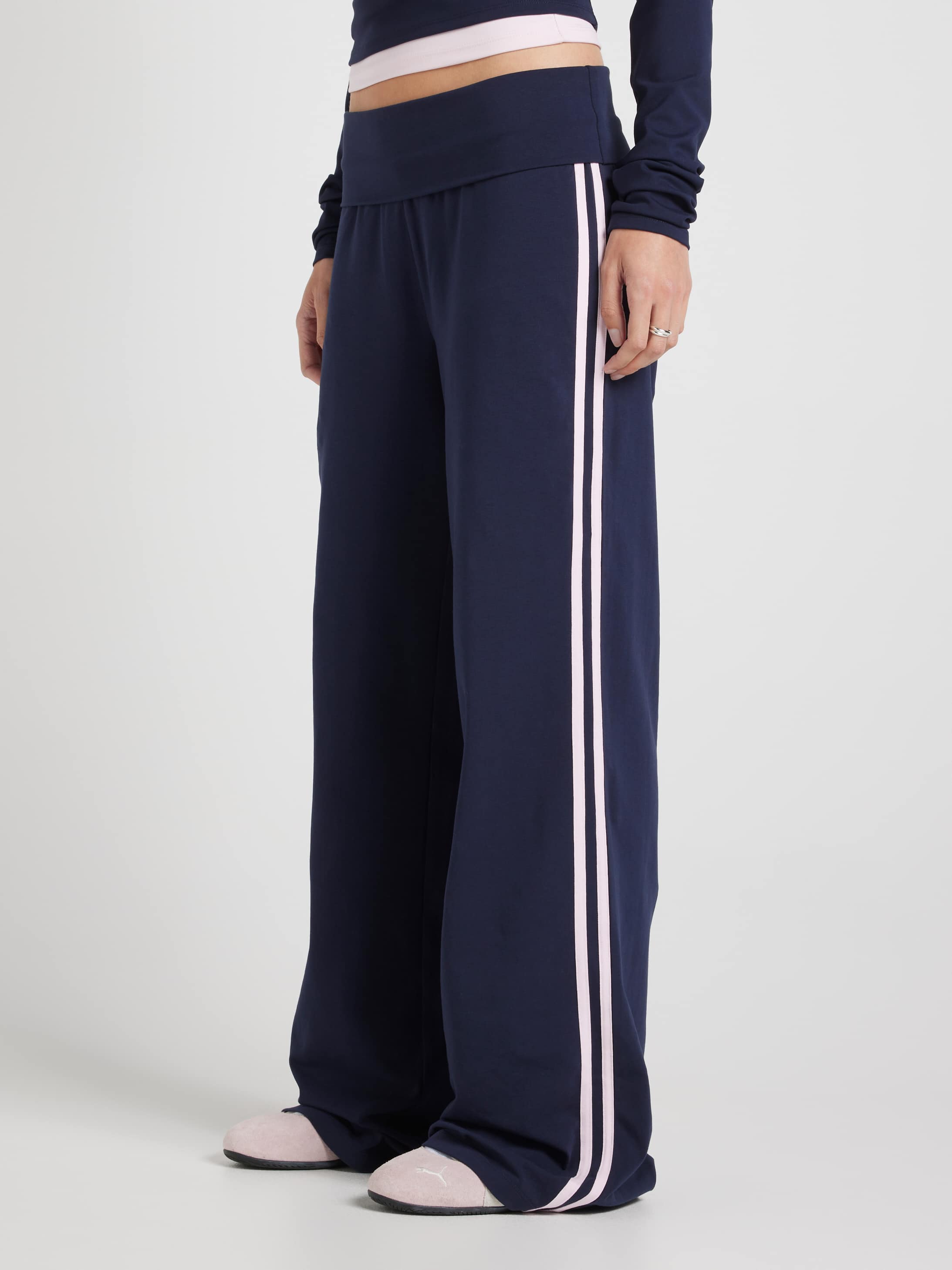 Lounge Fold Over Stright Leg Pant