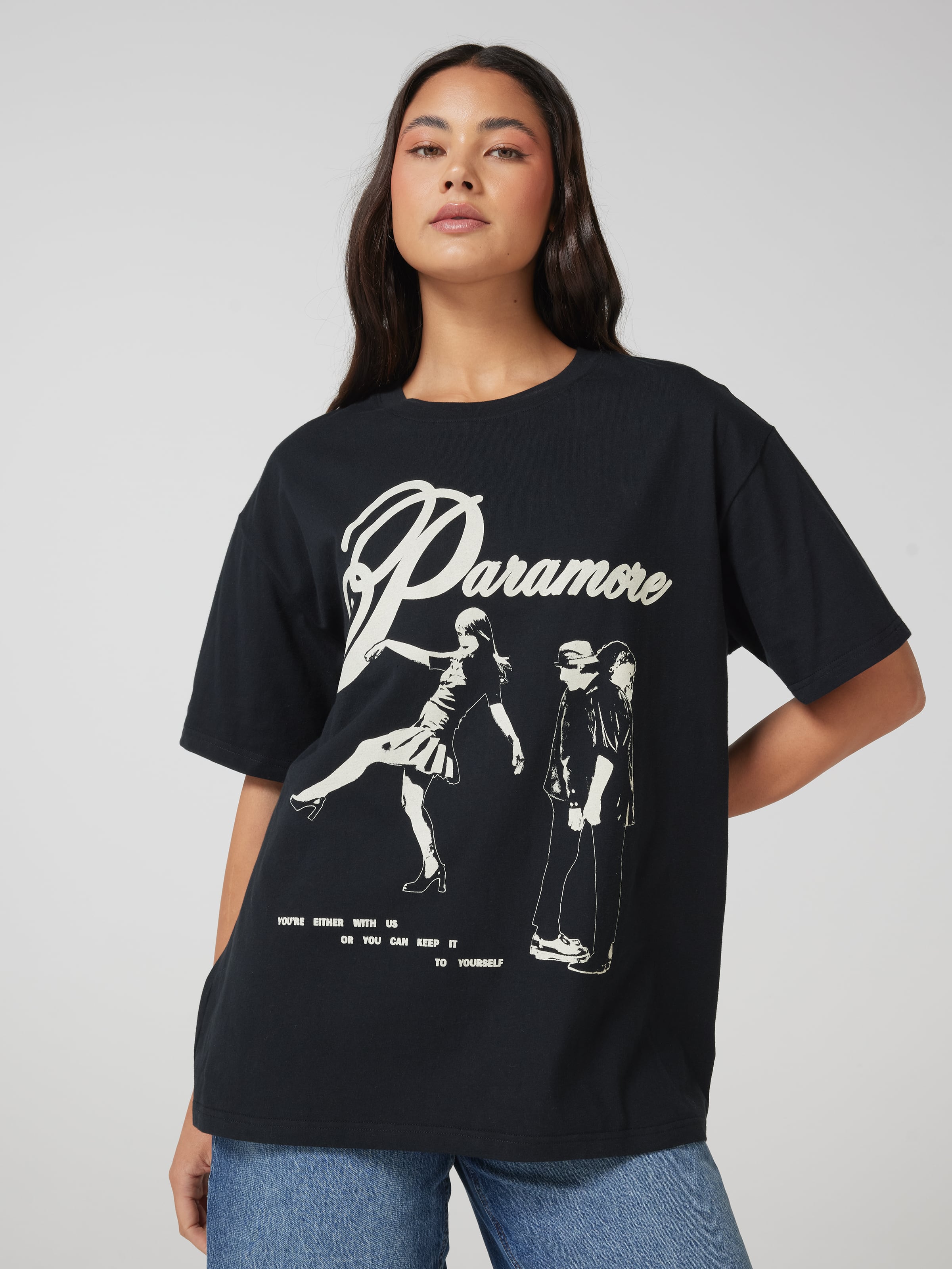 Music Paramore Either Oversized Tee