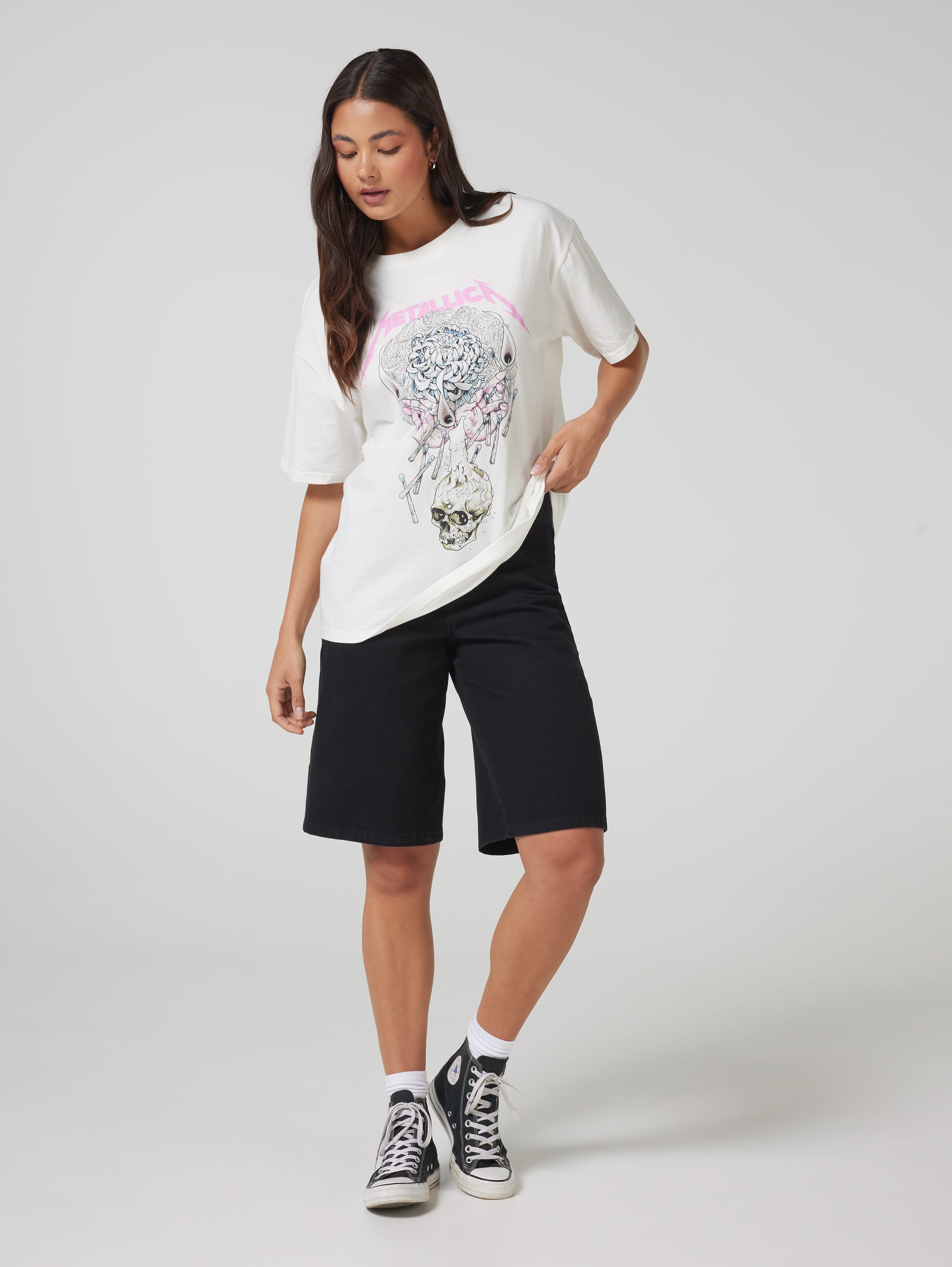 Music Metallica Soft Oversized Tee