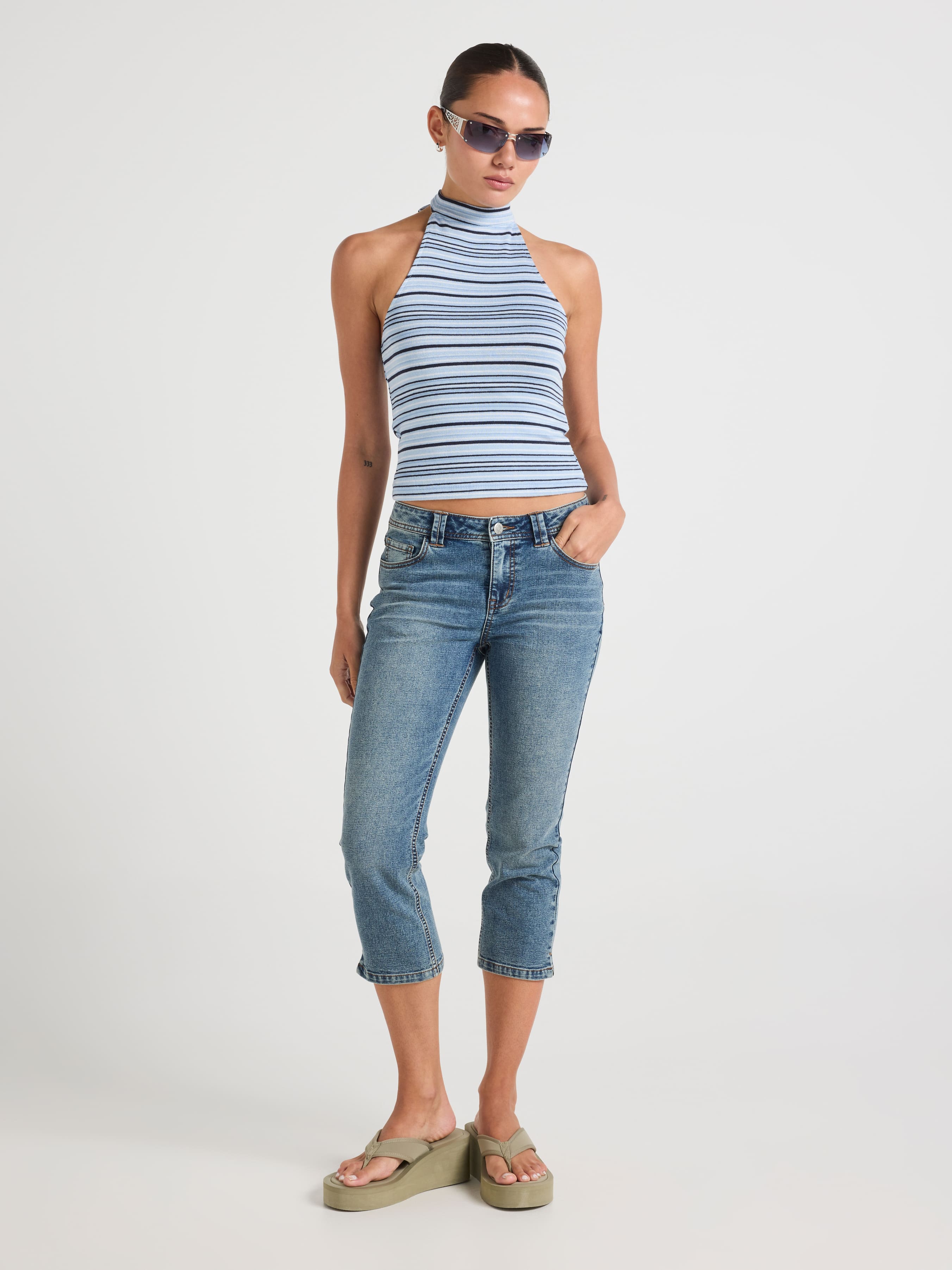 High Neck Halter Top