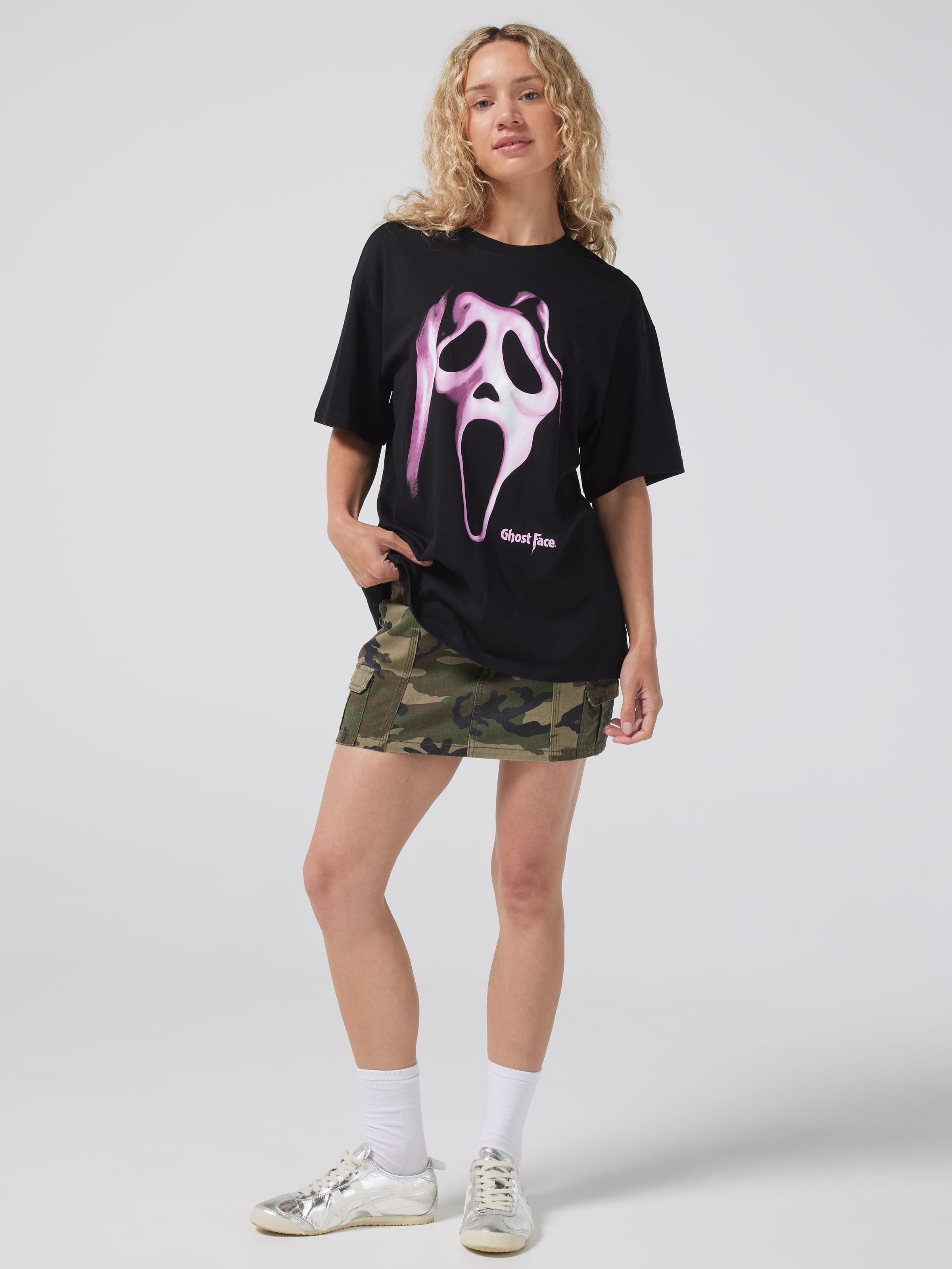 Ghost Face Oversized Tee