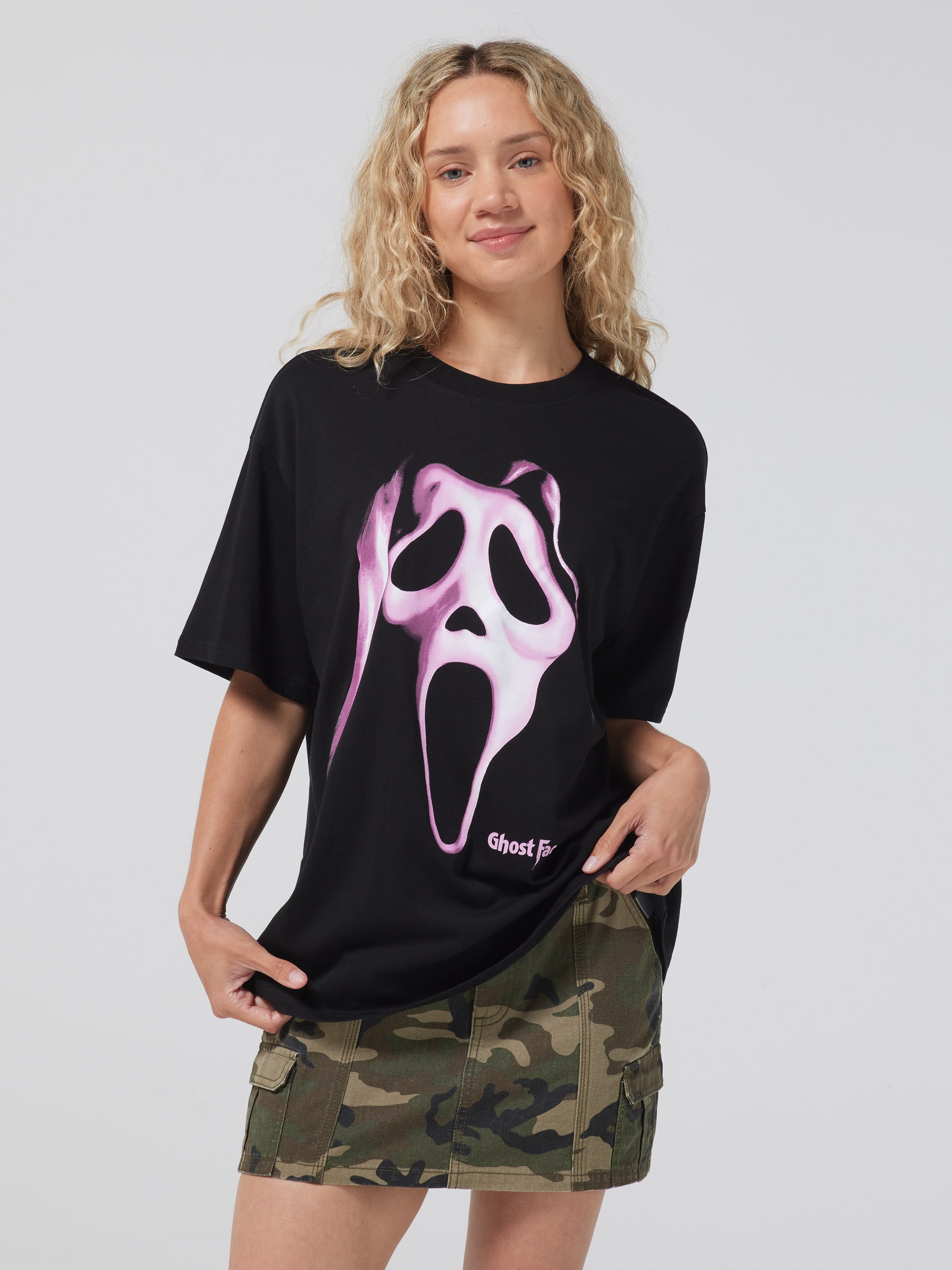 Ghost Face Oversized Tee