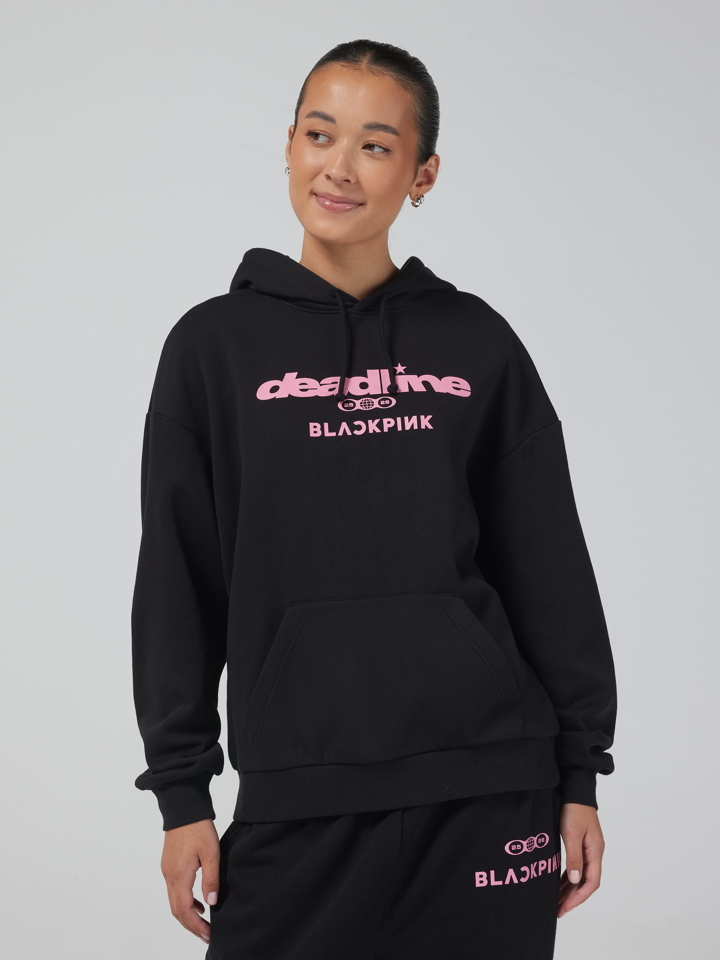 Music Black Pink Oversized Hoodie - Jay Jays Online