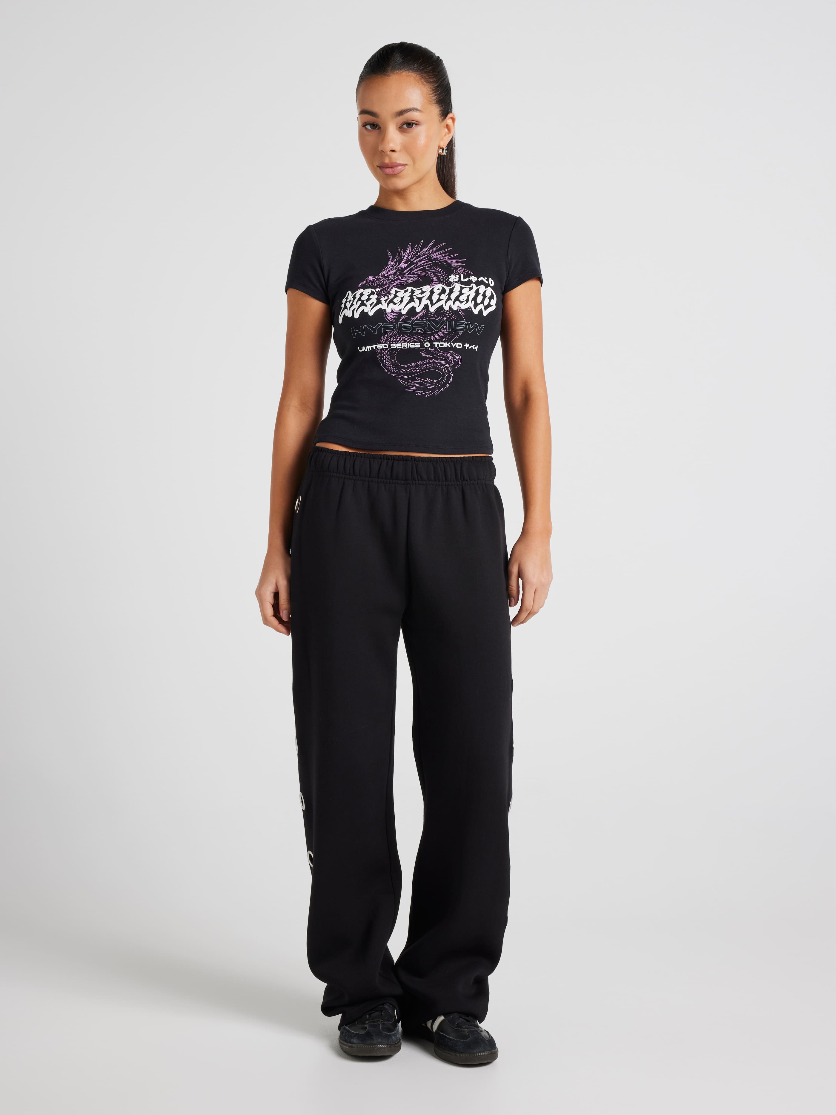 Eyelet Wide Leg Track