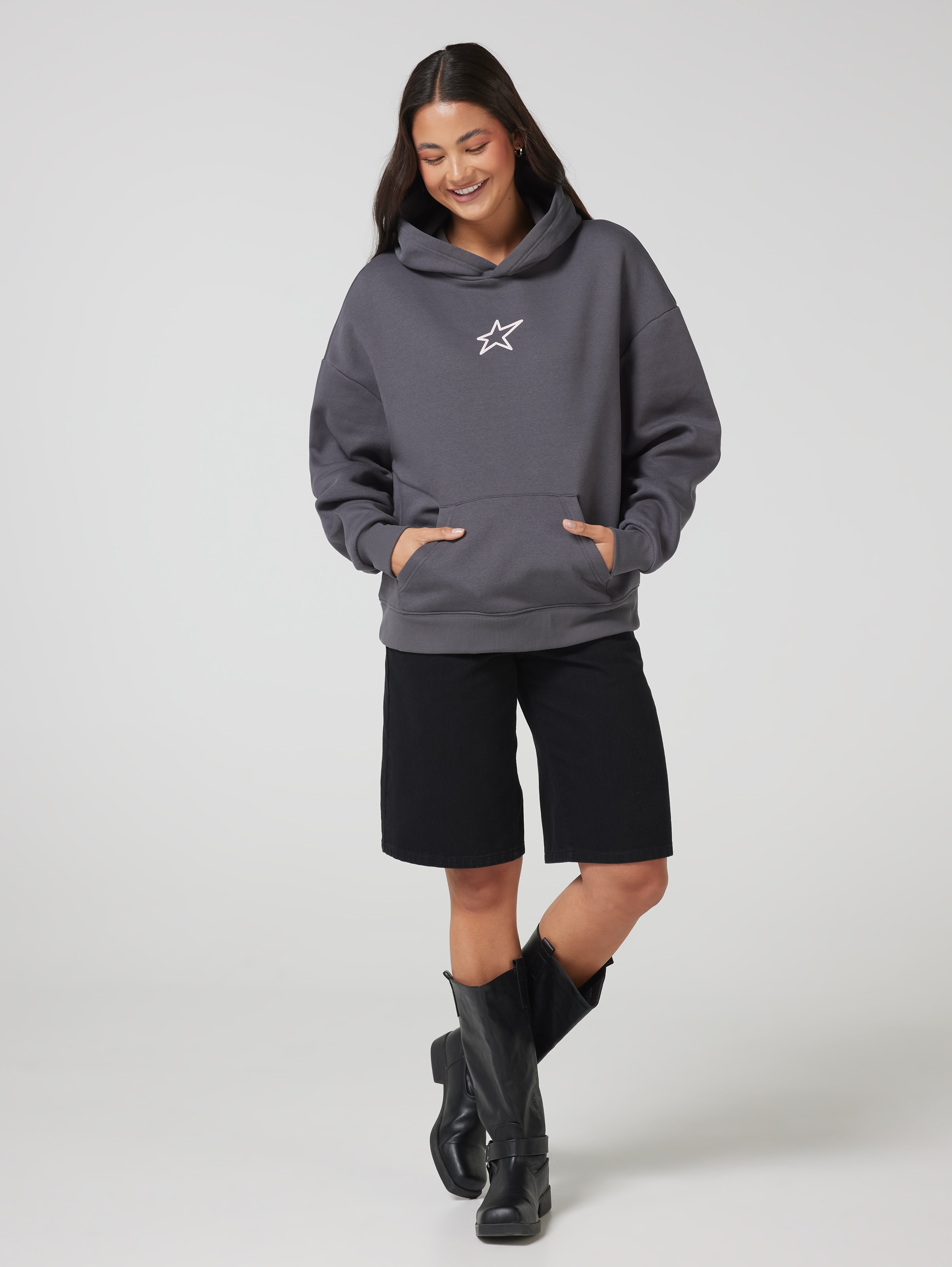 Get Off My Back Star Oversized Hoodie