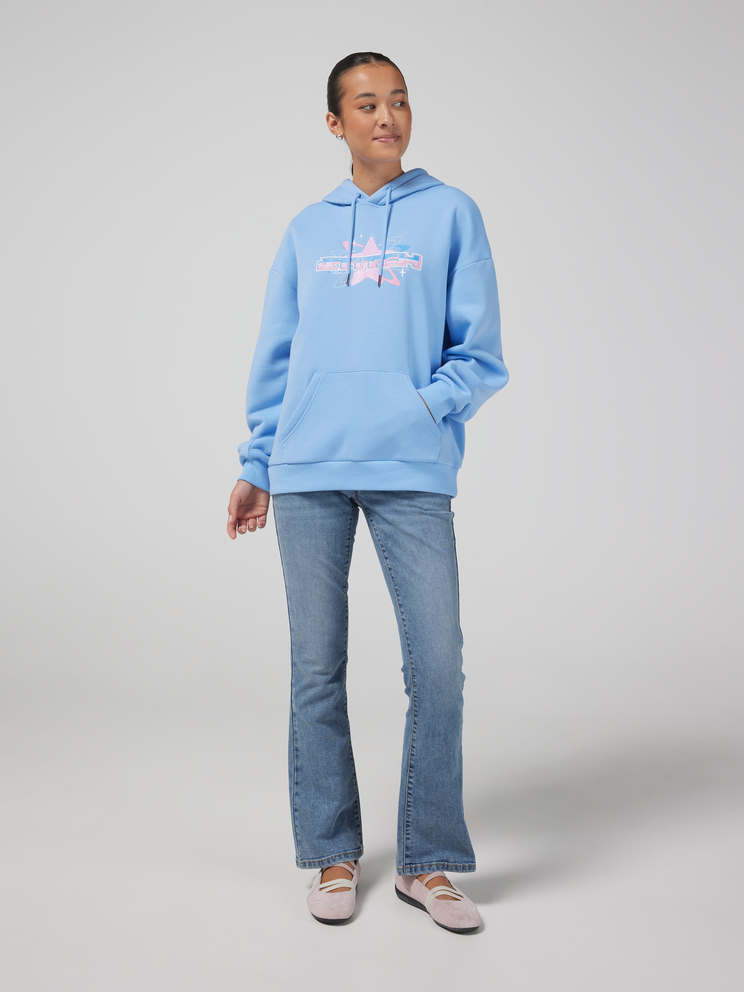 Long Sleeve Star Oversized Hoodie