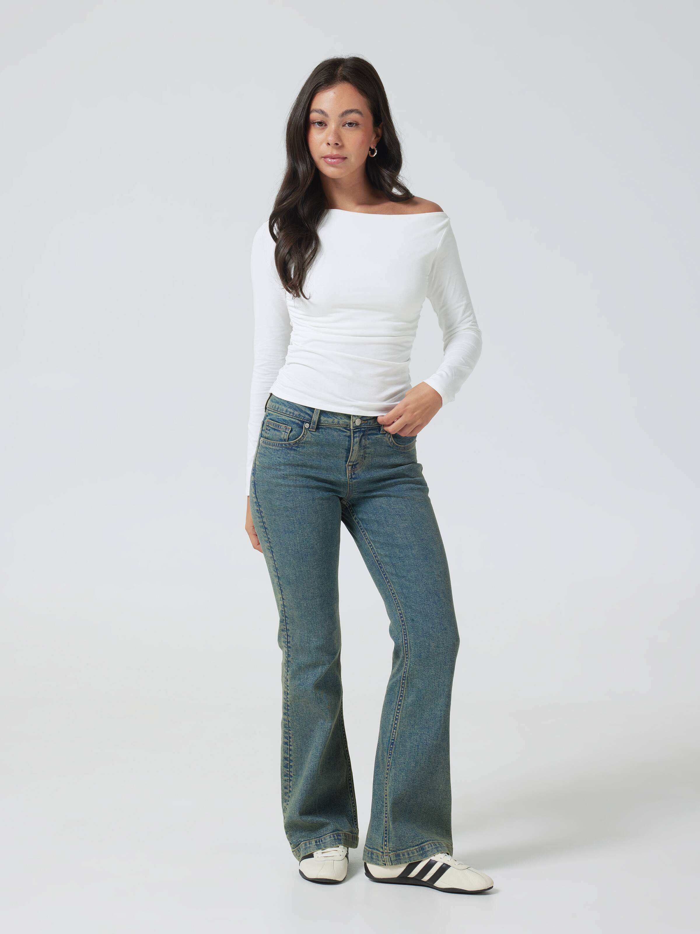 W Long Sleeve Asym Top