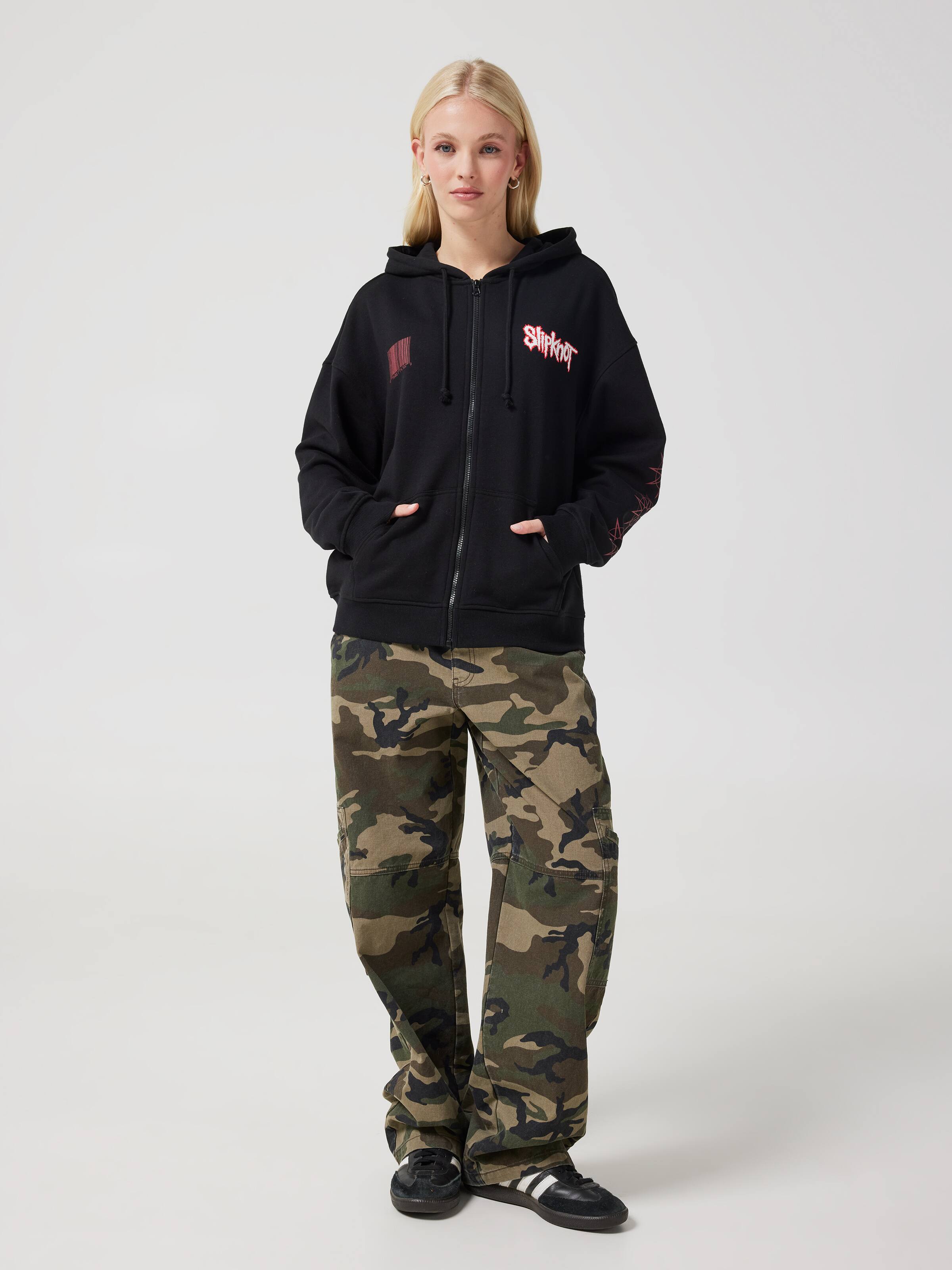 Slipknot Oversized Zip Thru Hoodie