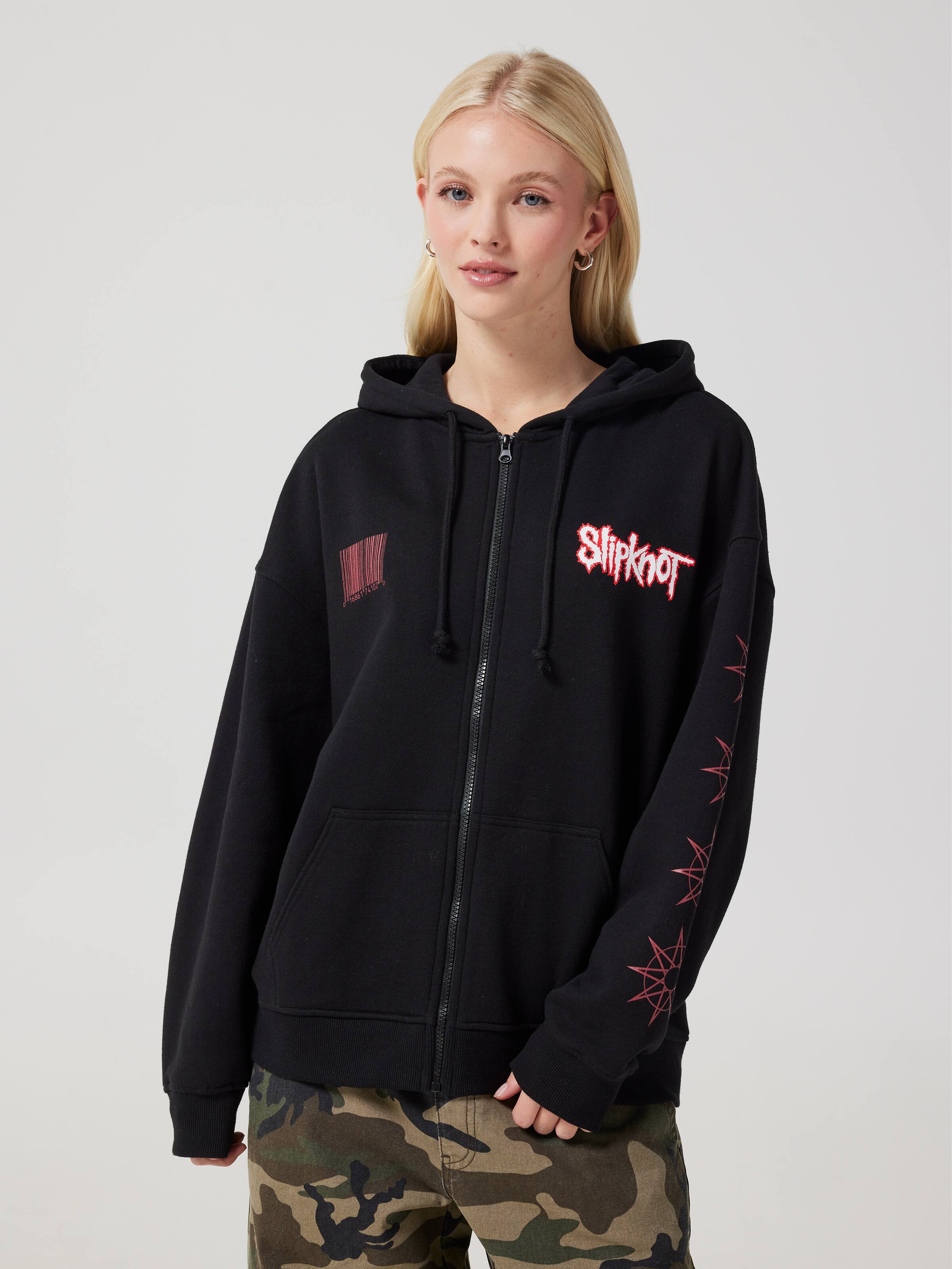 Slipknot Oversized Zip Thru Hoodie