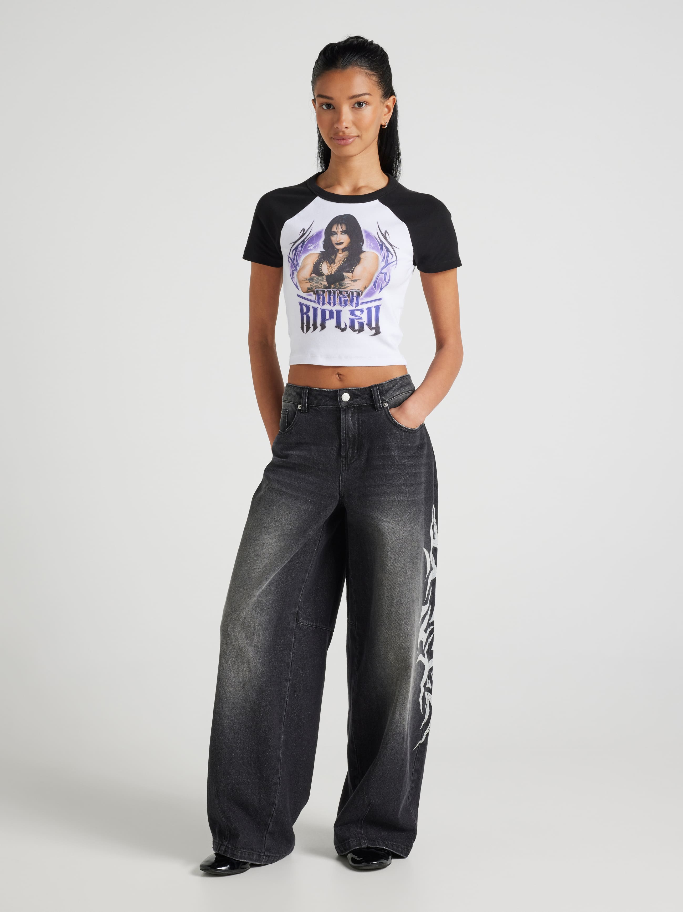 Wwe Rhea Ripley Baby Raglan Tee