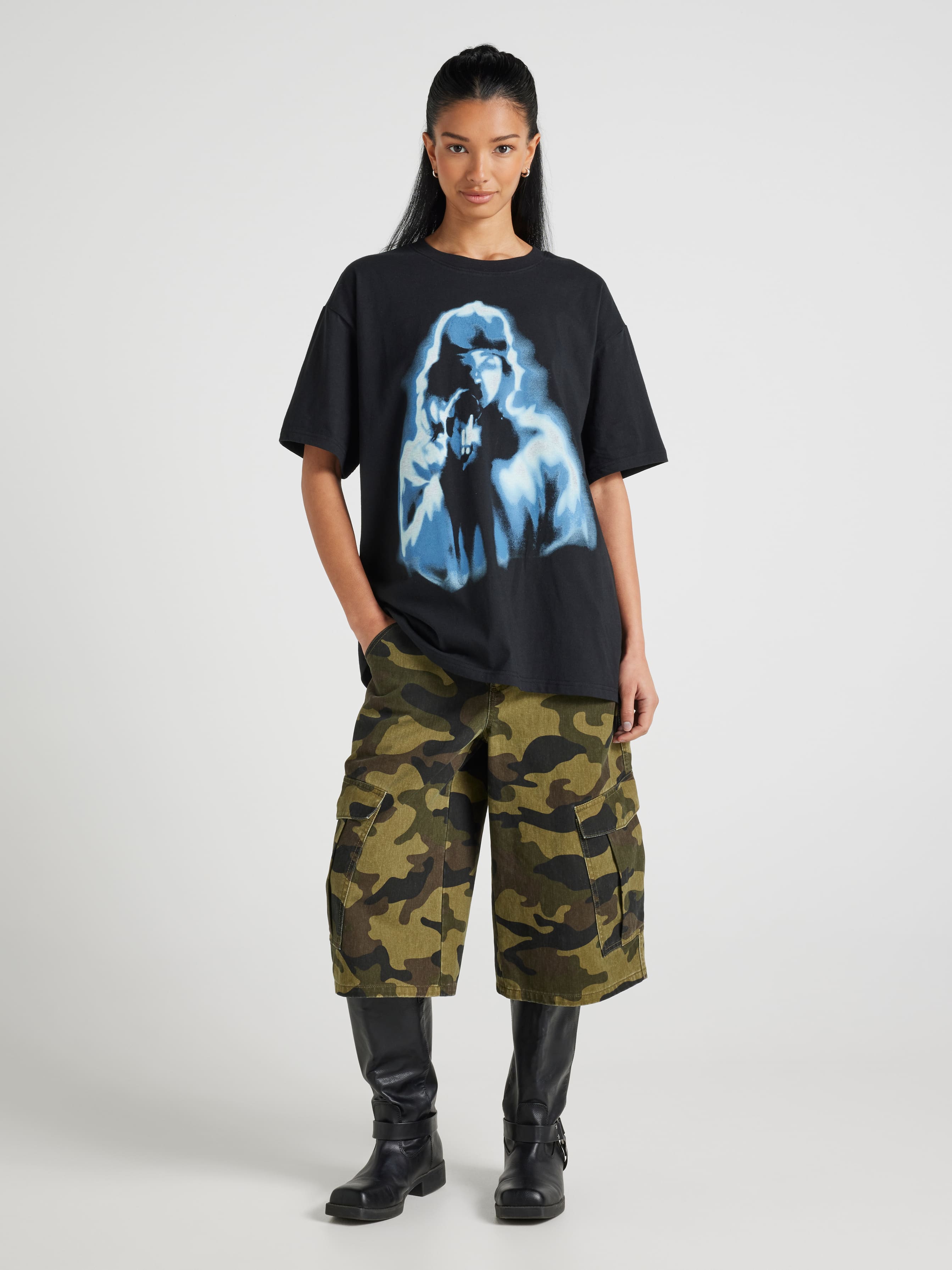 Music Billie Glow Oversized Tee