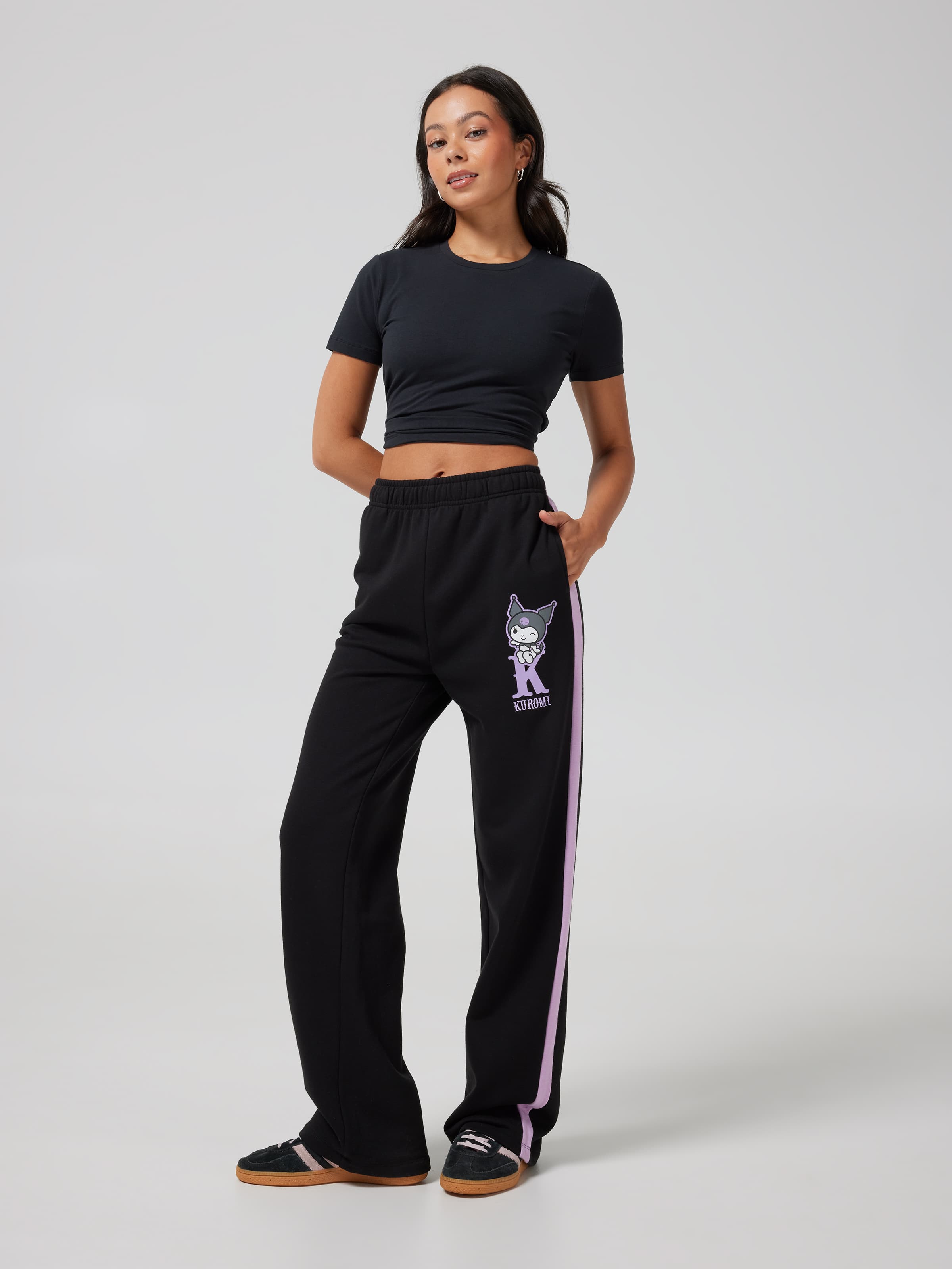 Kuromi Side Stripe Trackpant