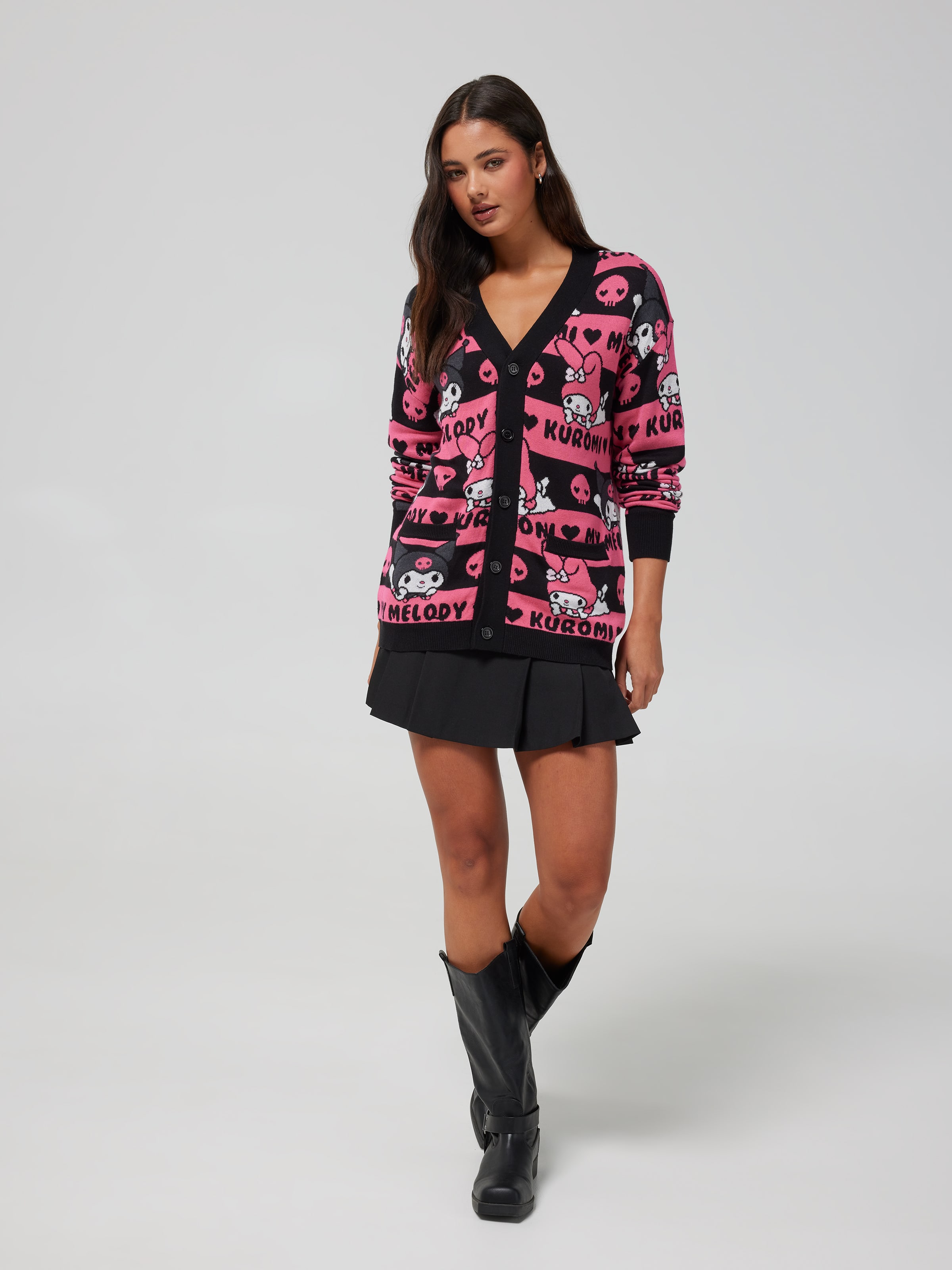 Stripe Kuromi & Mymelody Cardi