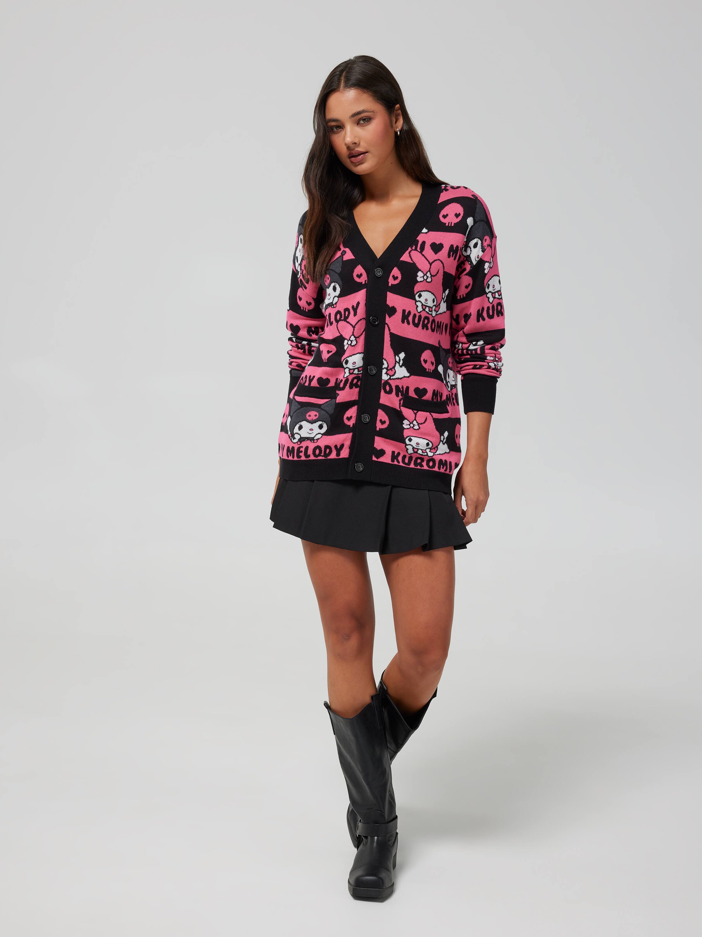 Stripe Kuromi & Mymelody Cardi