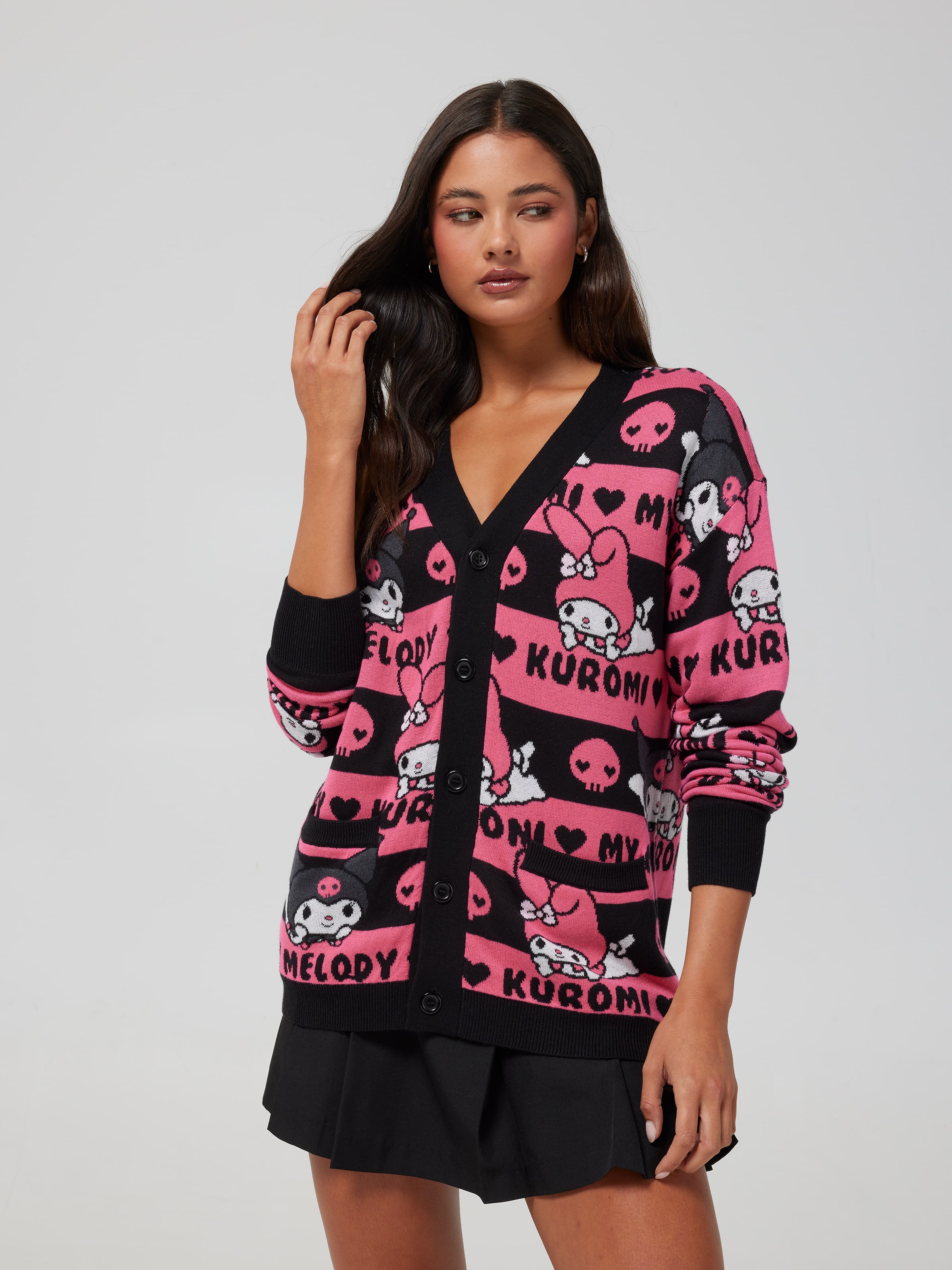 Stripe Kuromi & Mymelody Cardi