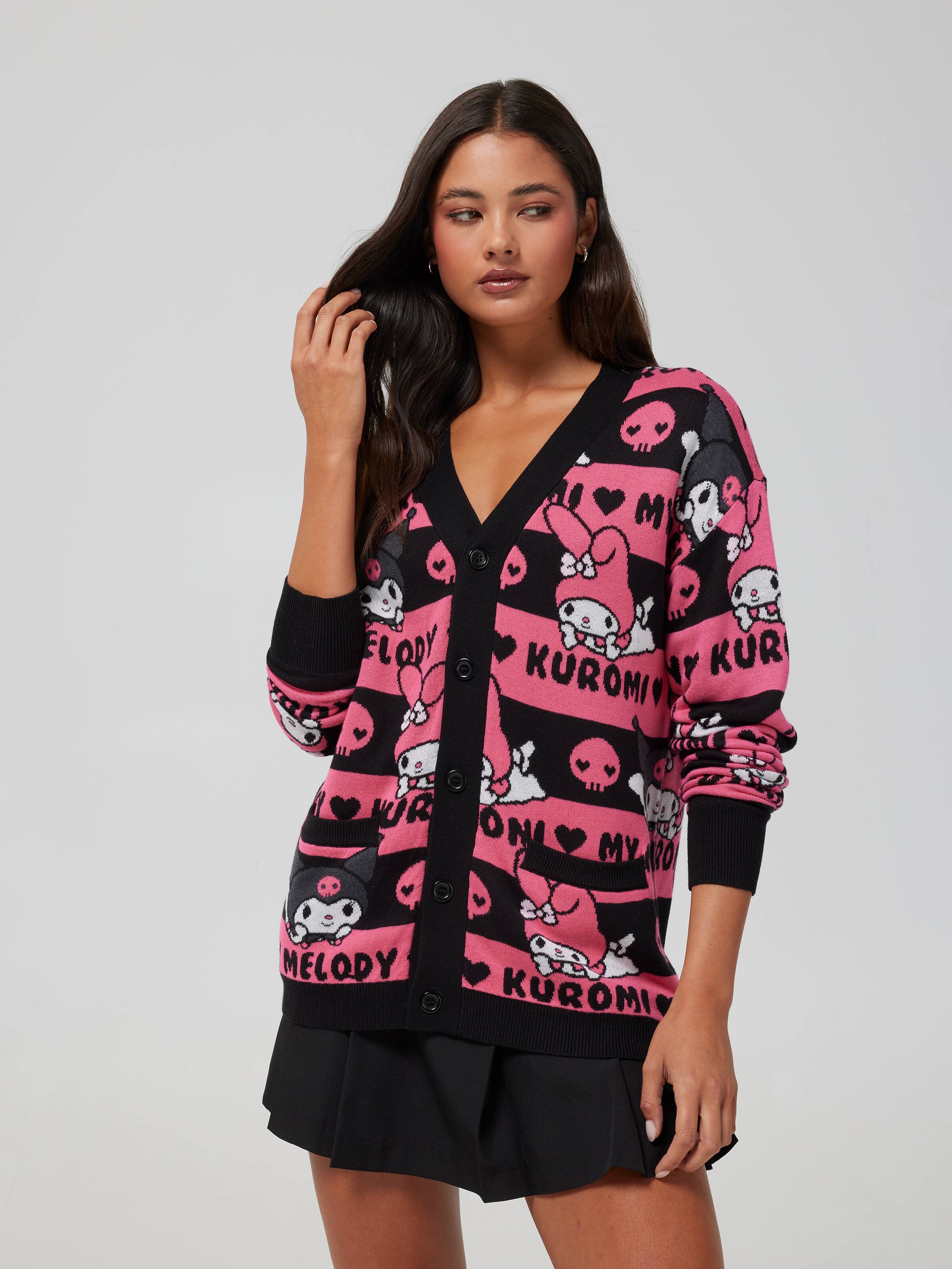 Stripe Kuromi & Mymelody Cardi
