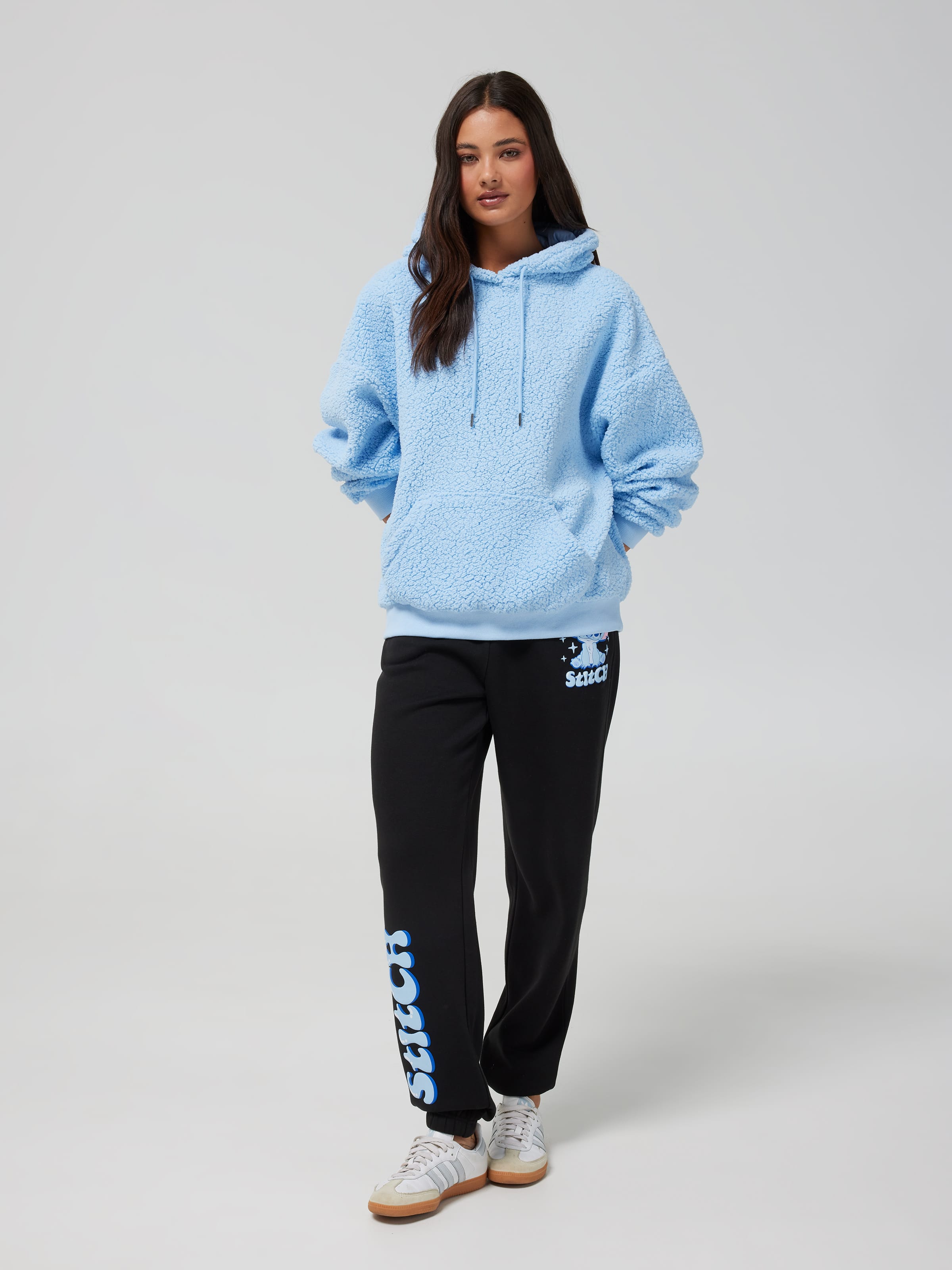 Lilo & Stitch Fluffy Oversized Hoodie