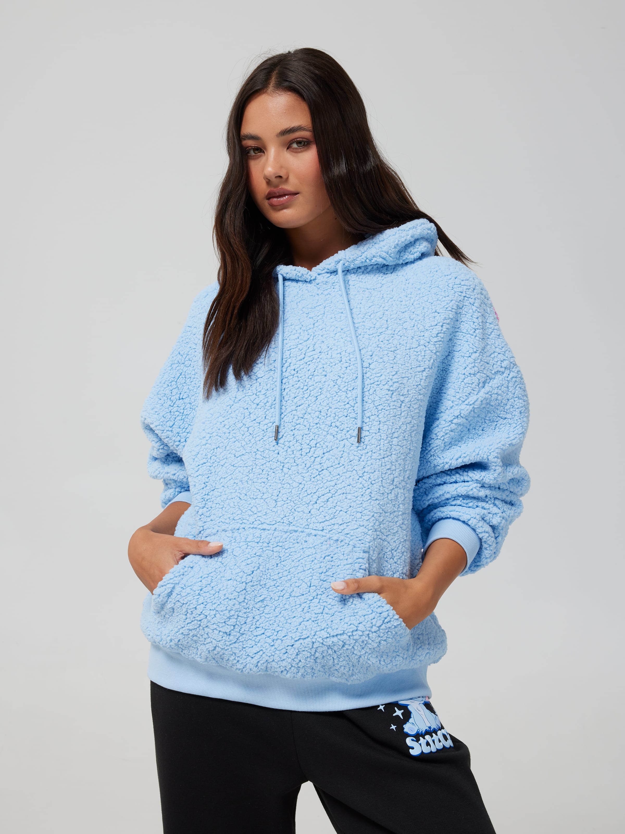 Lilo & Stitch Fluffy Oversized Hoodie