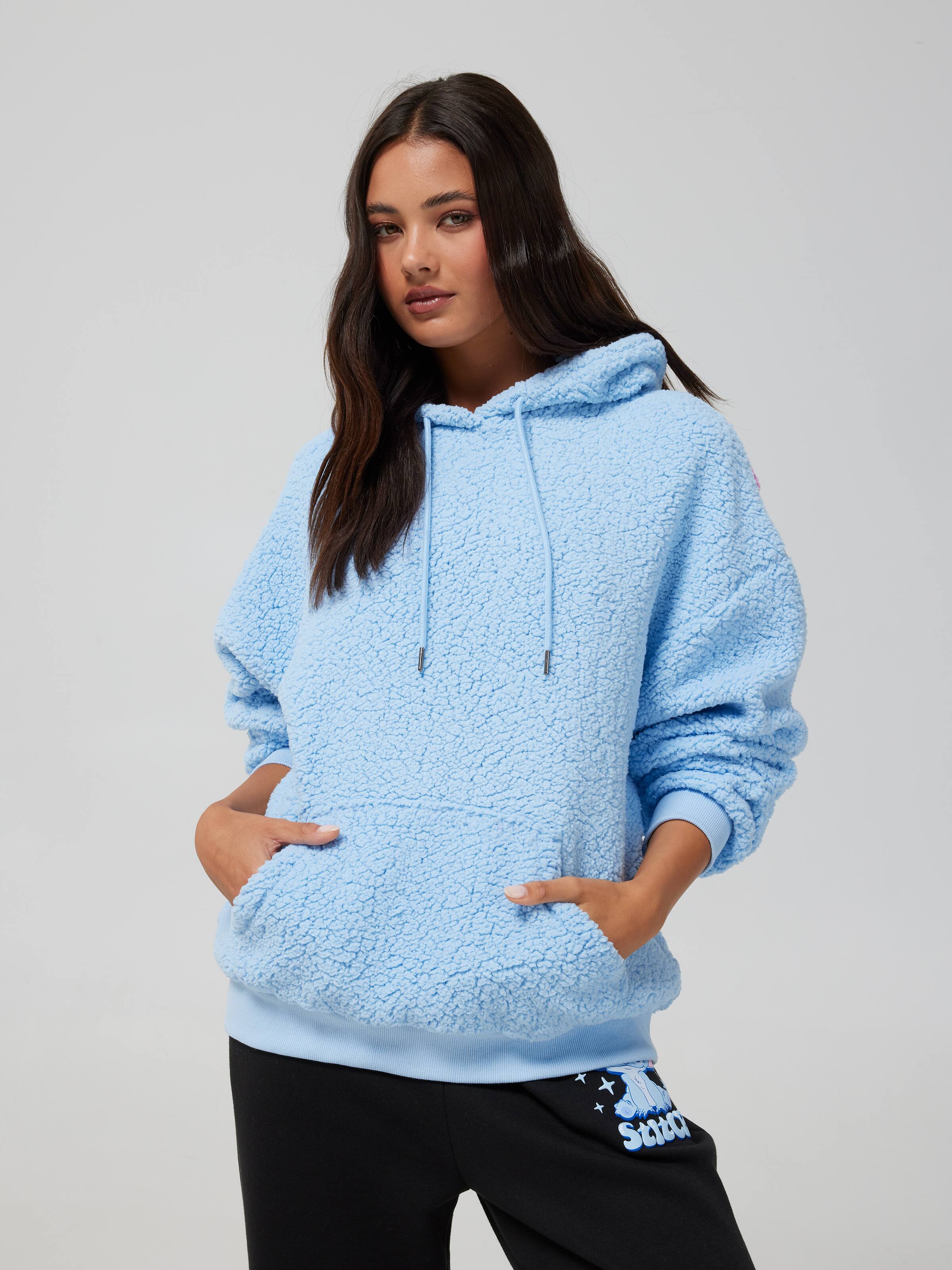Lilo & Stitch Fluffy Oversized Hoodie