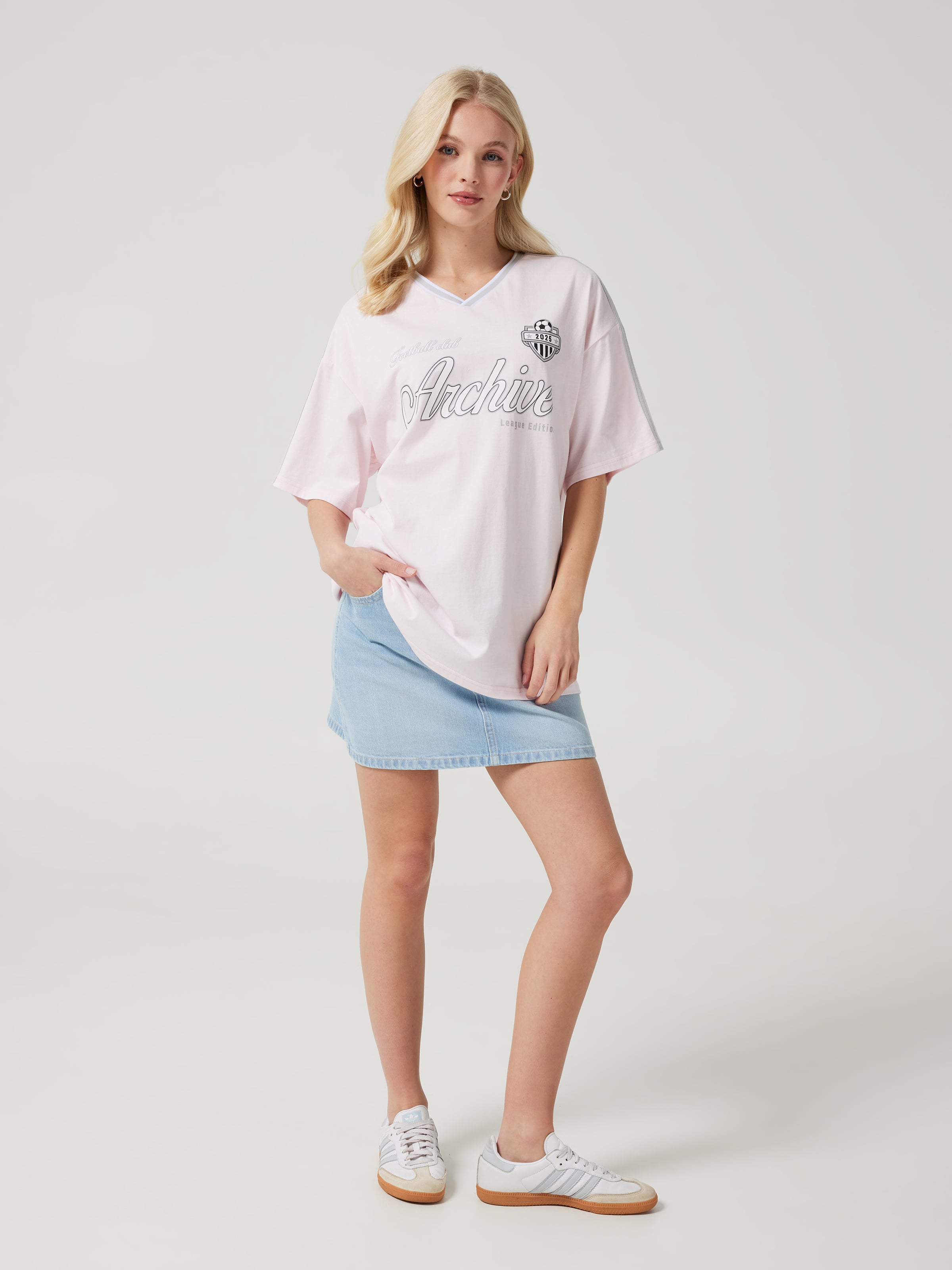 Archive Jersey Oversized Tee