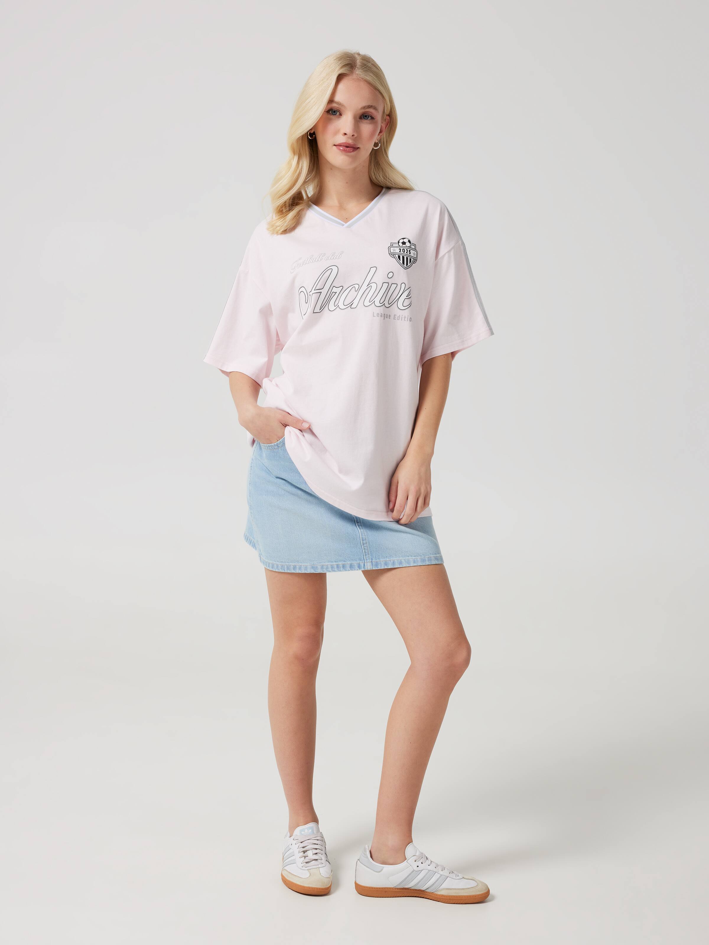 Archive Jersey Oversized Tee