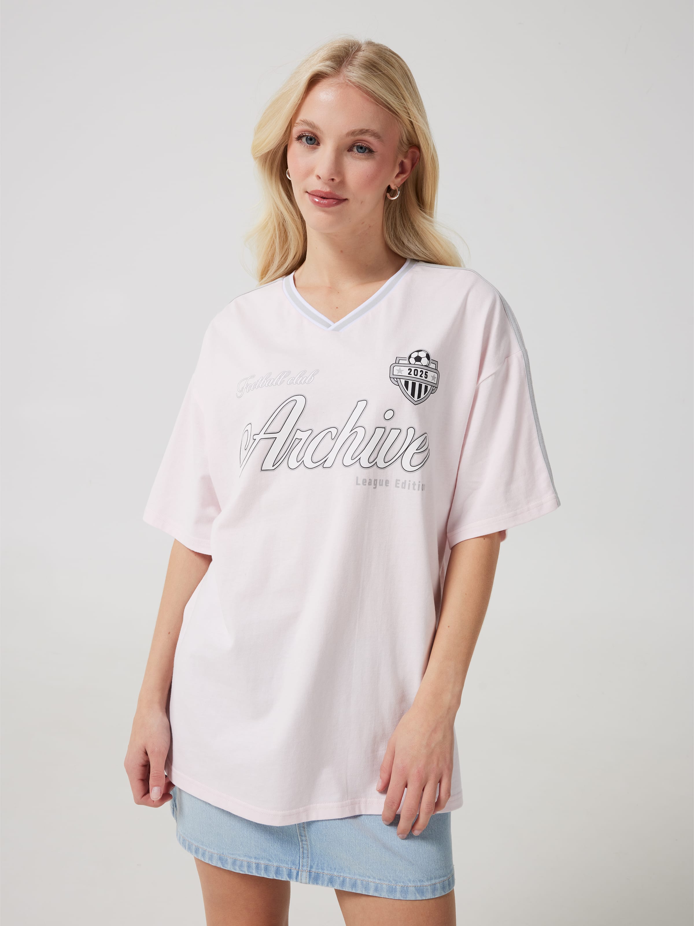 Archive Jersey Oversized Tee