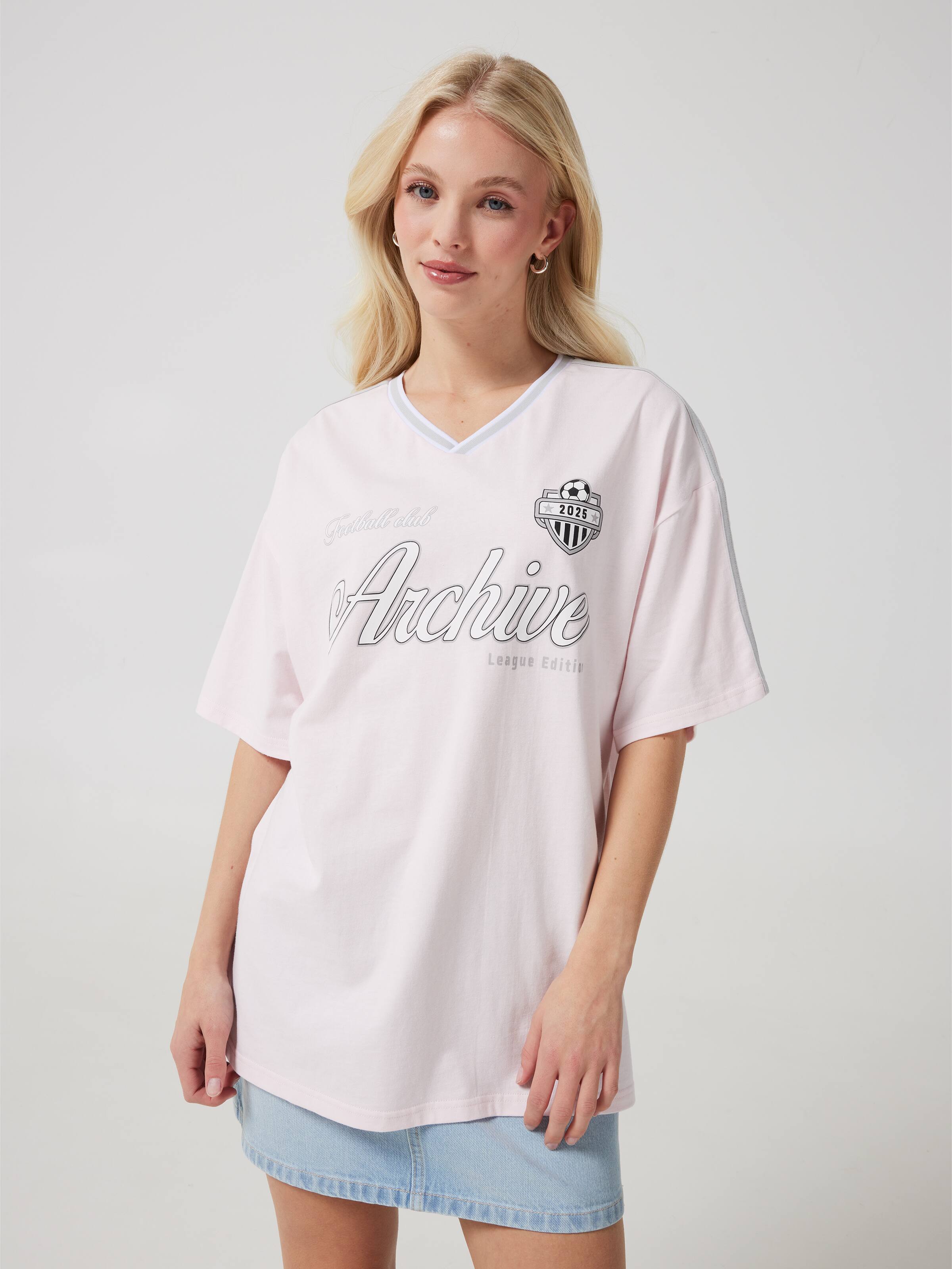 Archive Jersey Oversized Tee