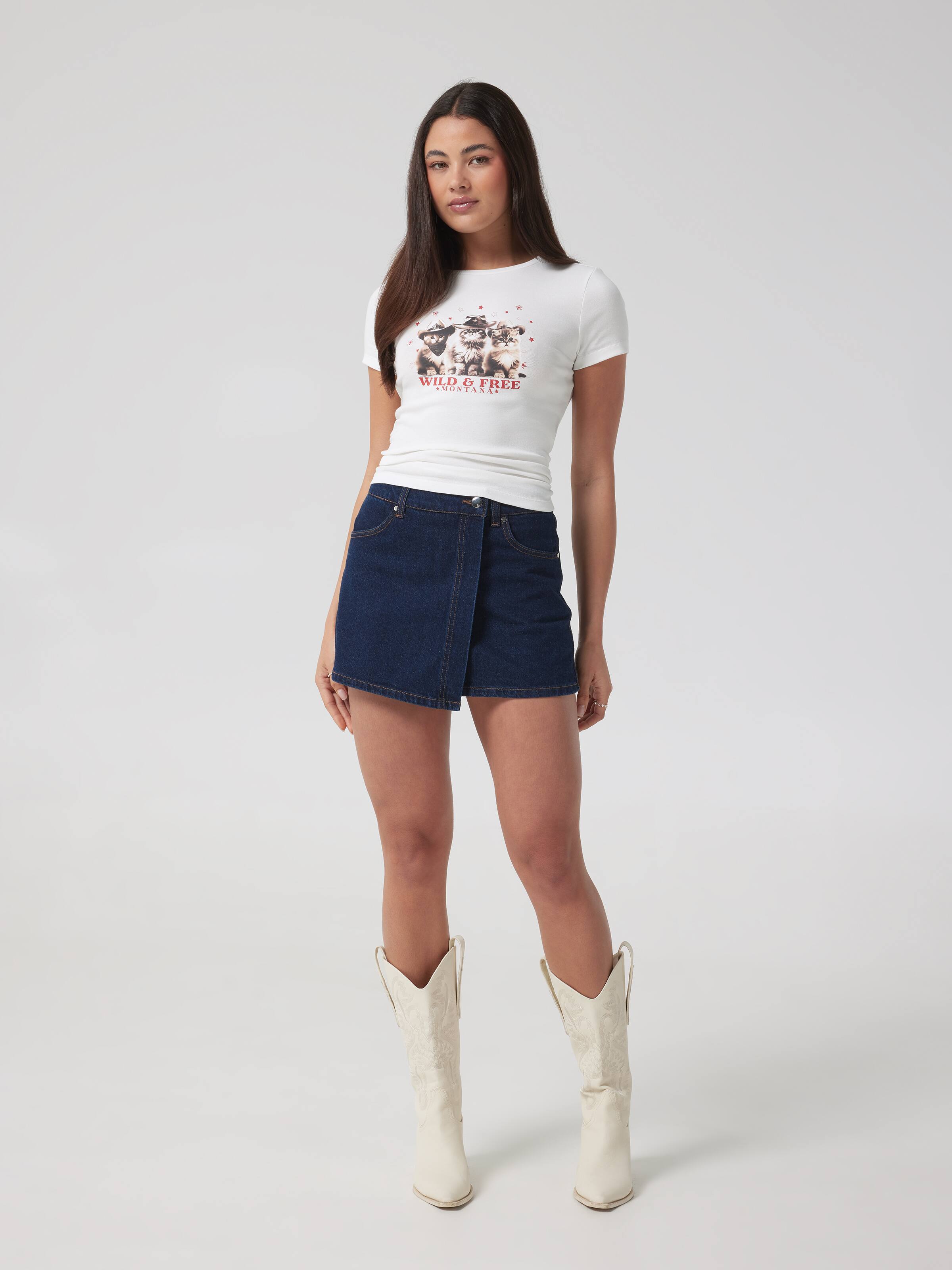 Western Kittens Baby Tee