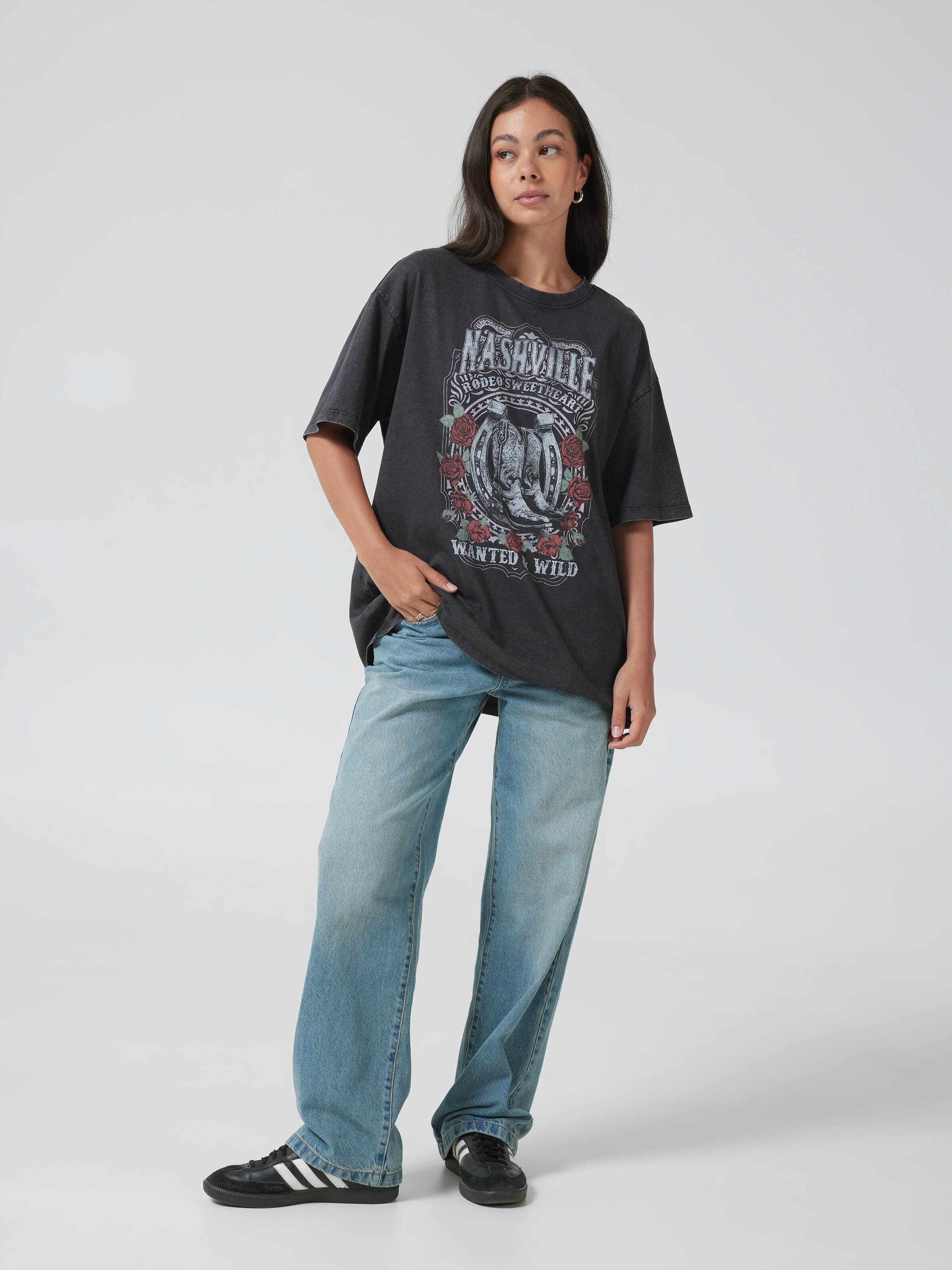 Wanted & Wild Boho Oversized Tee
