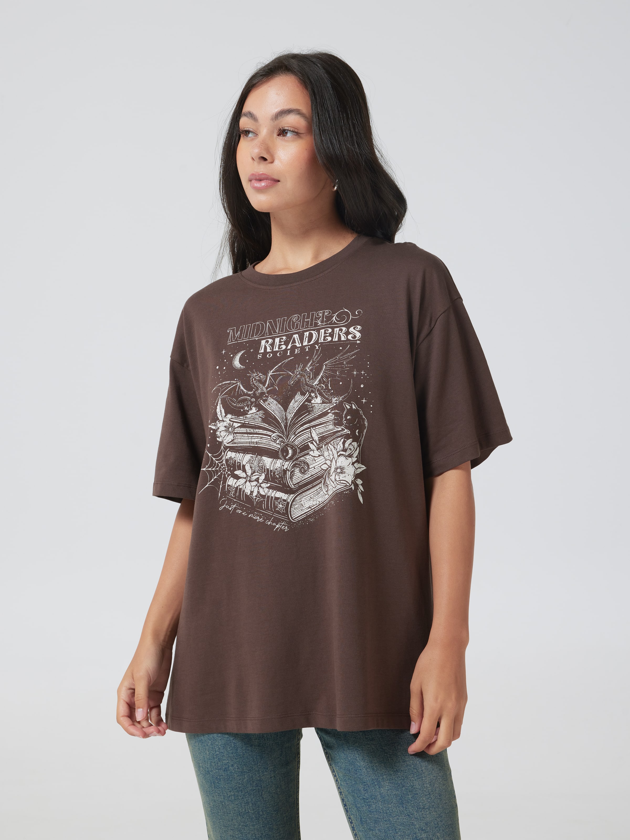 Fantasy Book Oversized Tee