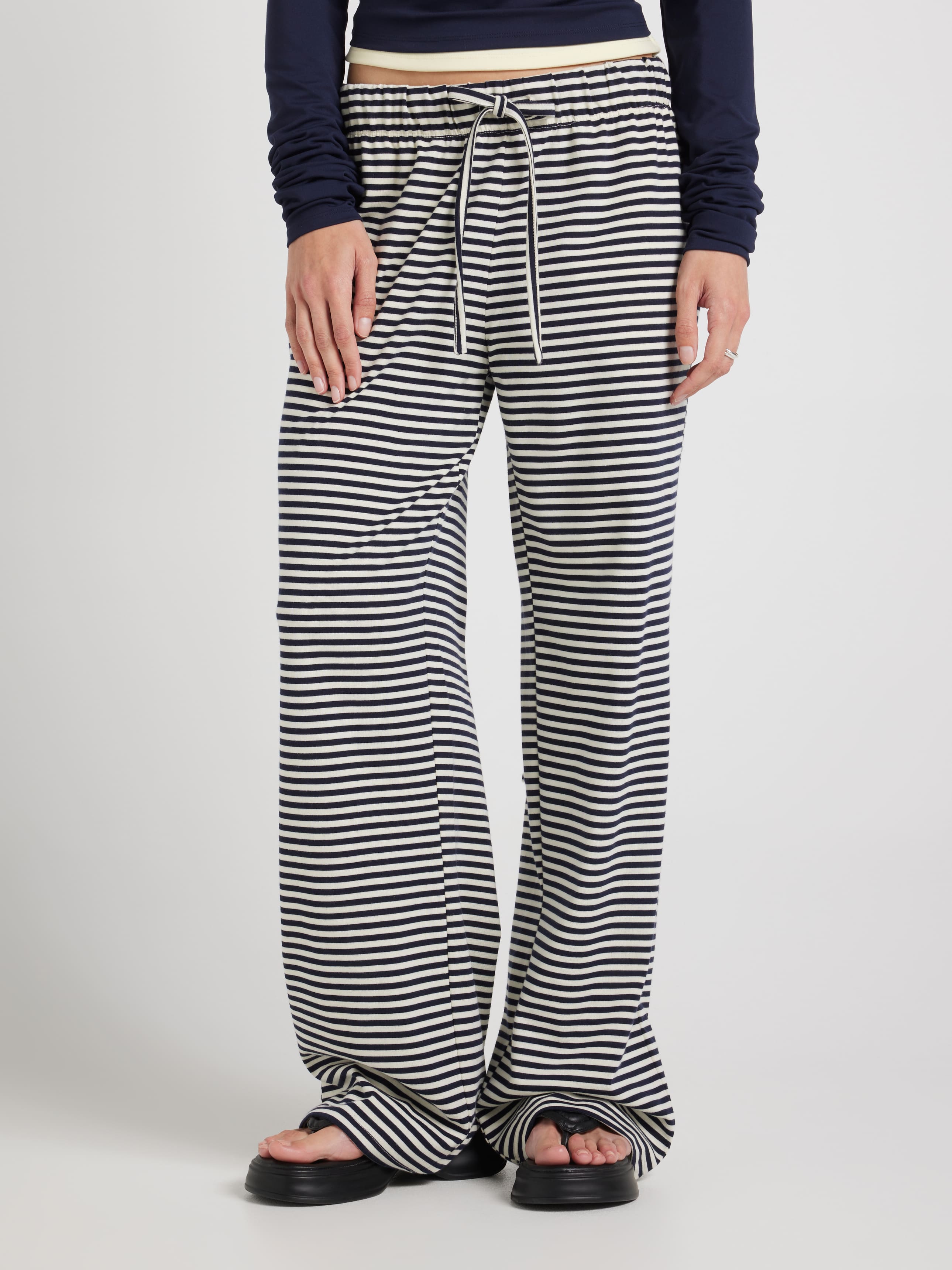 Striped Drapey Lounge Pant